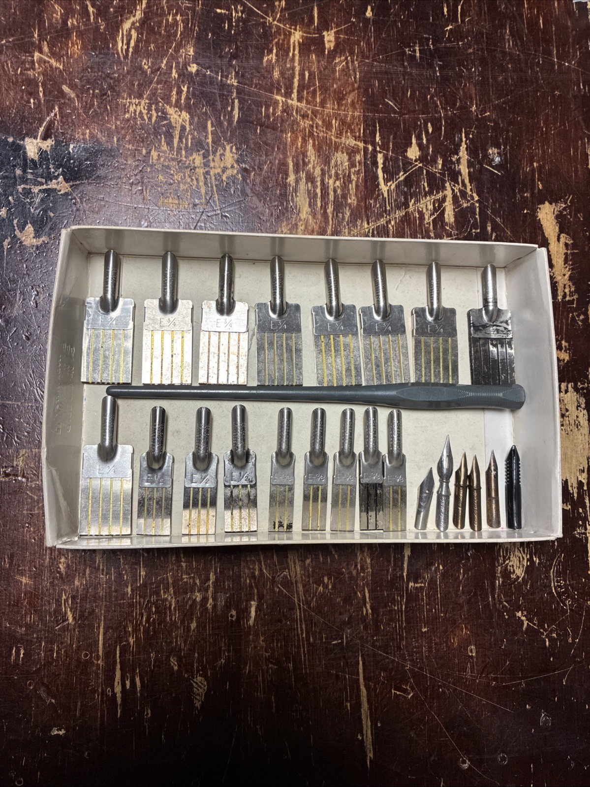 Vintage Speedball Hunt Steel Brushes & Nibs - Calligraphy Mix Lot