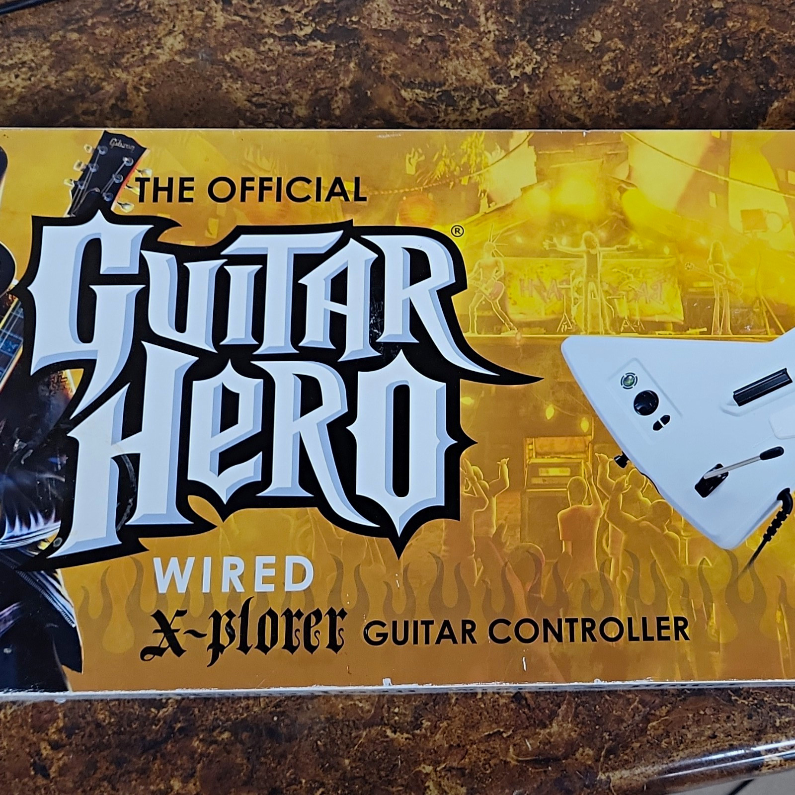 Guitar Hero X-Plorer Wired Guitar Controller w/ Strap for Xbox 360 Unopened Box