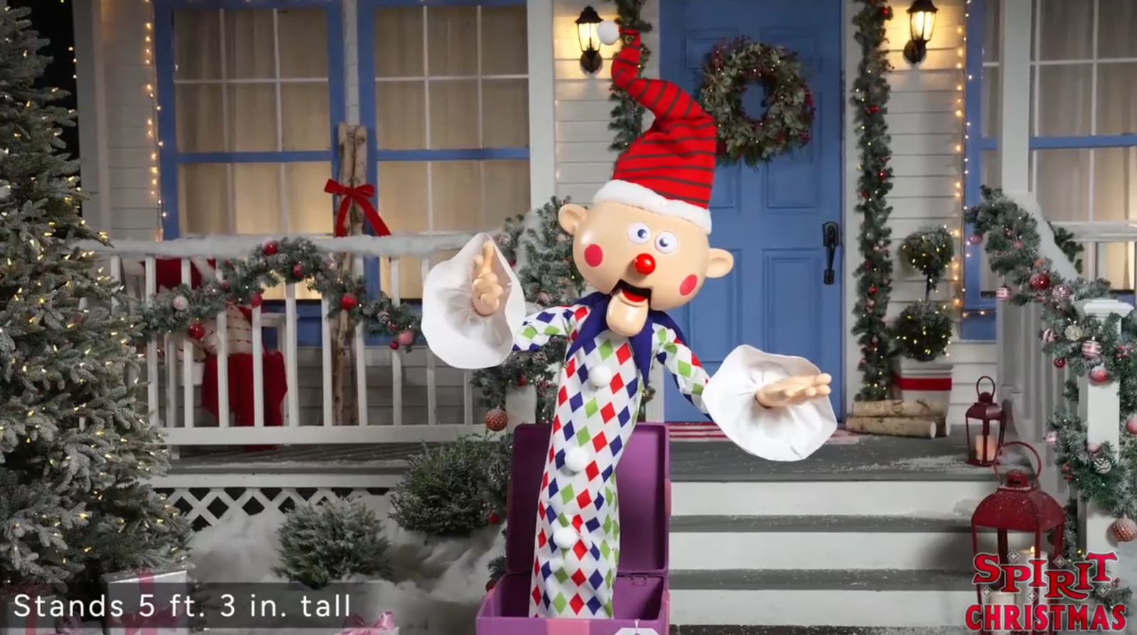 5.3 FT ANIMATED CHARLIE IN THE BOX FROM RUDOLPH RED NOSED REINDEER DISPLAY