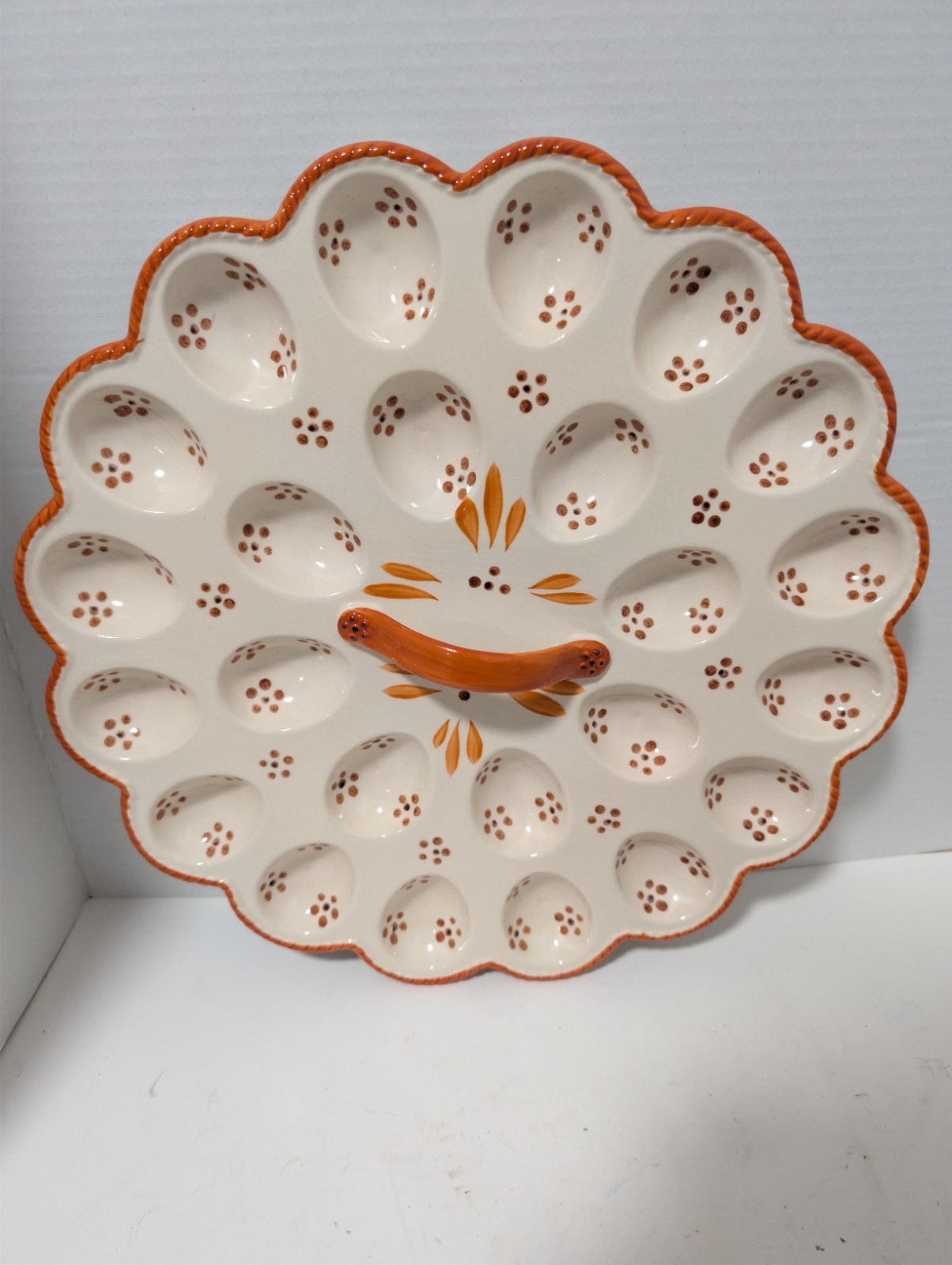 Temptations by Tara Easter Egg Deviled Egg Tray with Handle 14