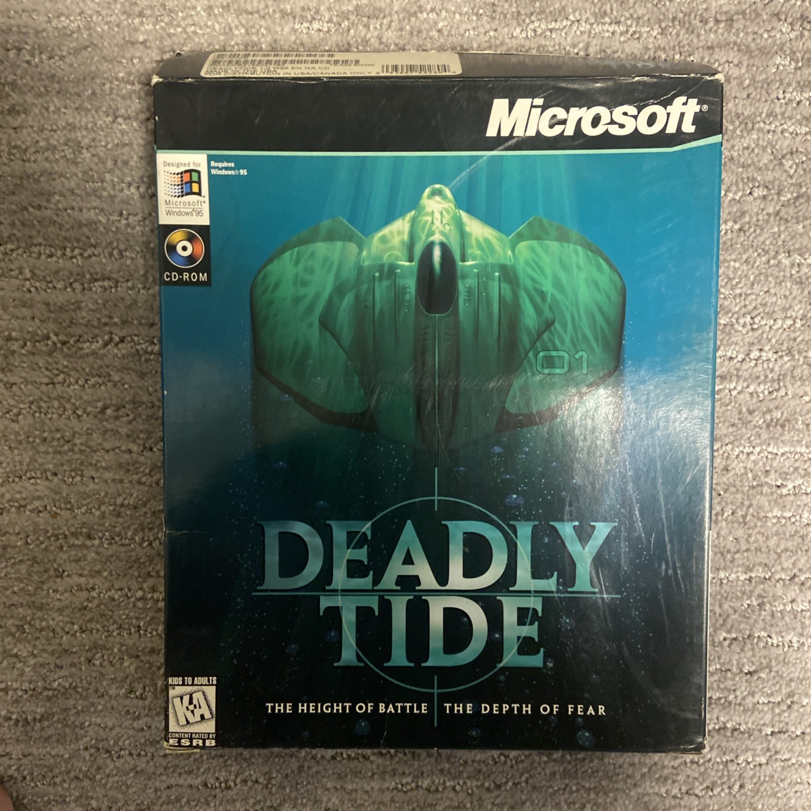 Big Box PC Deadly Tide: The Height of Battle, The Depth of Fear Windows 95 CIB