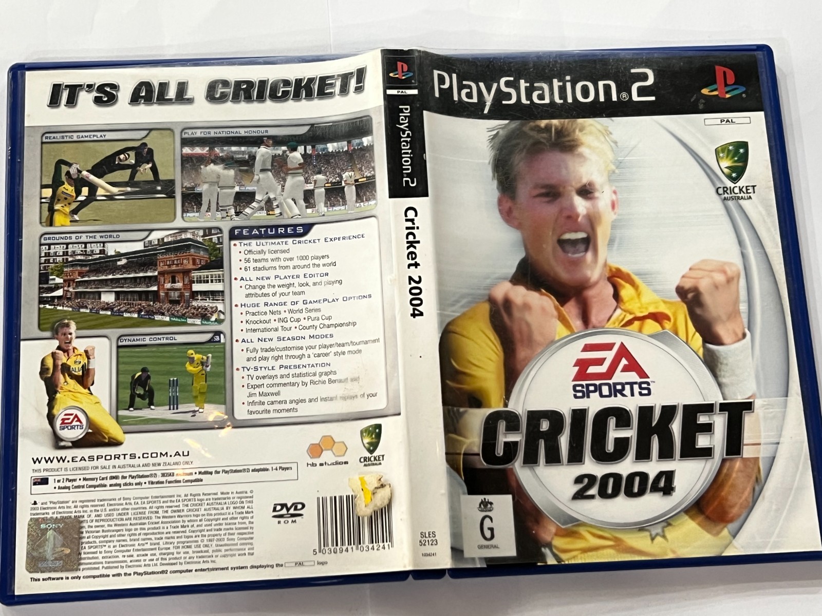 CRICKET 2004 (SONY PS2 GAME, G)