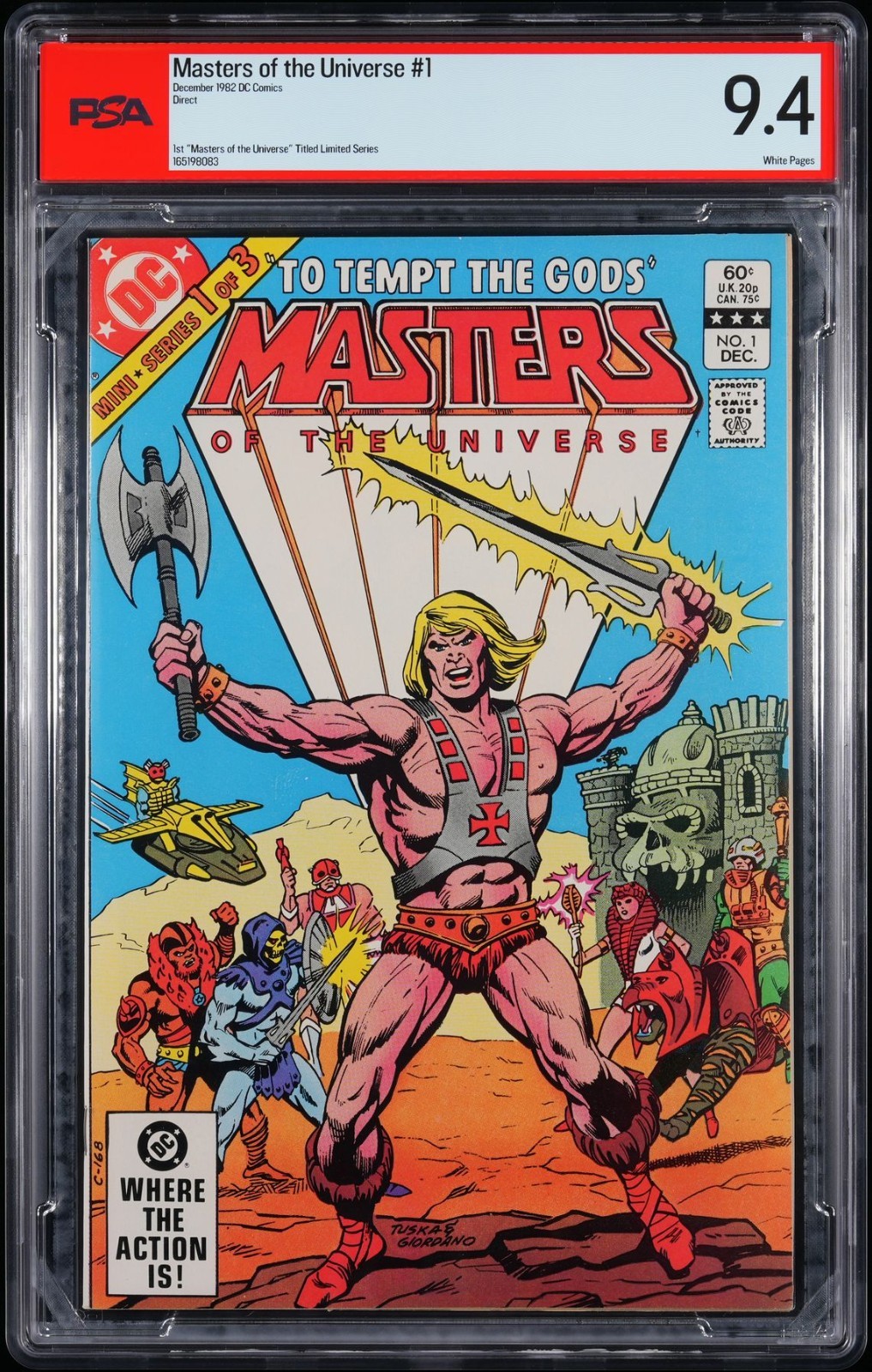 Masters of the Universe #1 PSA 9.4 1st Full MOTU Comic 1982 WHITE PAGES