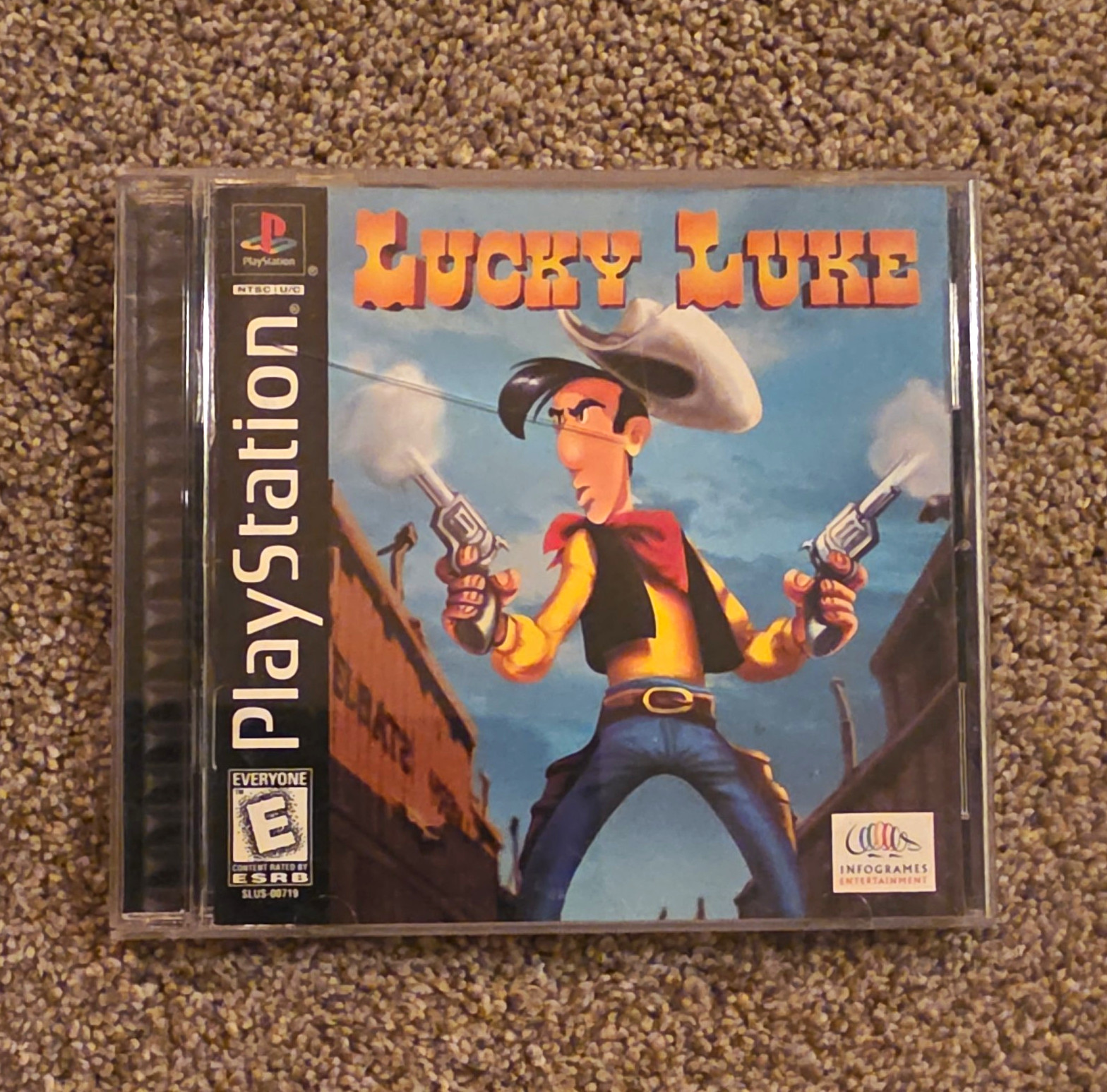 Infogrames Lucky Luke Sony PlayStation 1 PS1 Action Adventure 