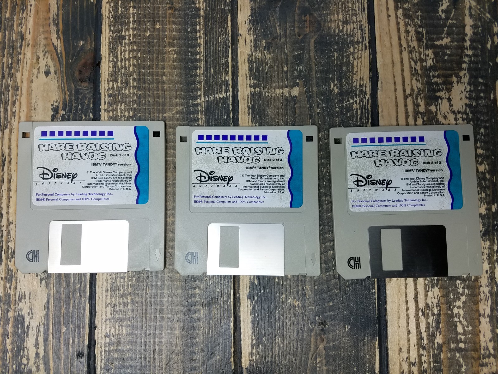Disney Hare Raising Havoc IBM Tandy 3.5