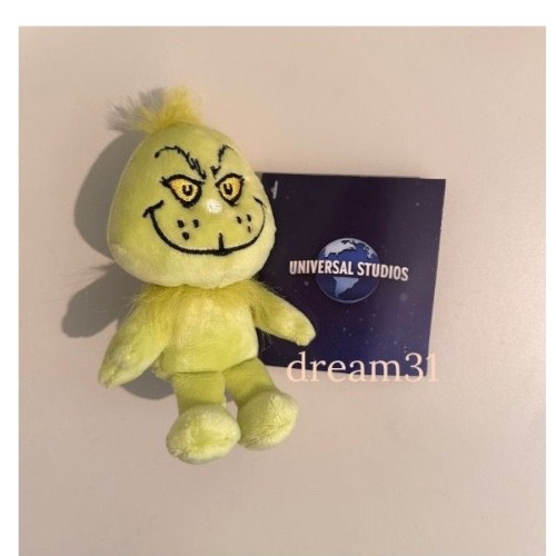 BNWT Universal Studios Dr Seuss The Grinch - The Grinch Shoulder Magnet Plush