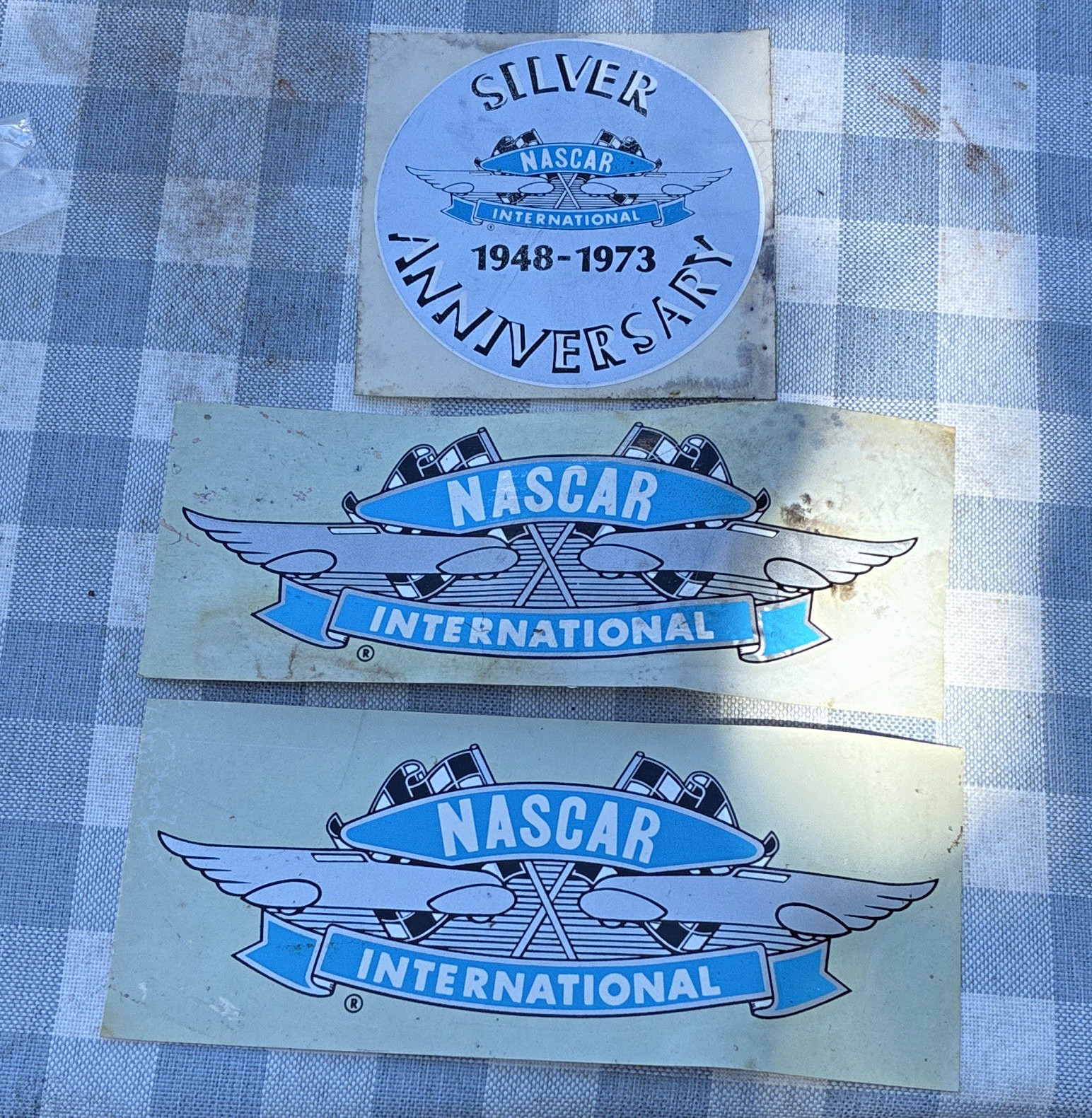 NASCAR Winston cup International Silver Anniversary 1948-1973 VTG decals sticker