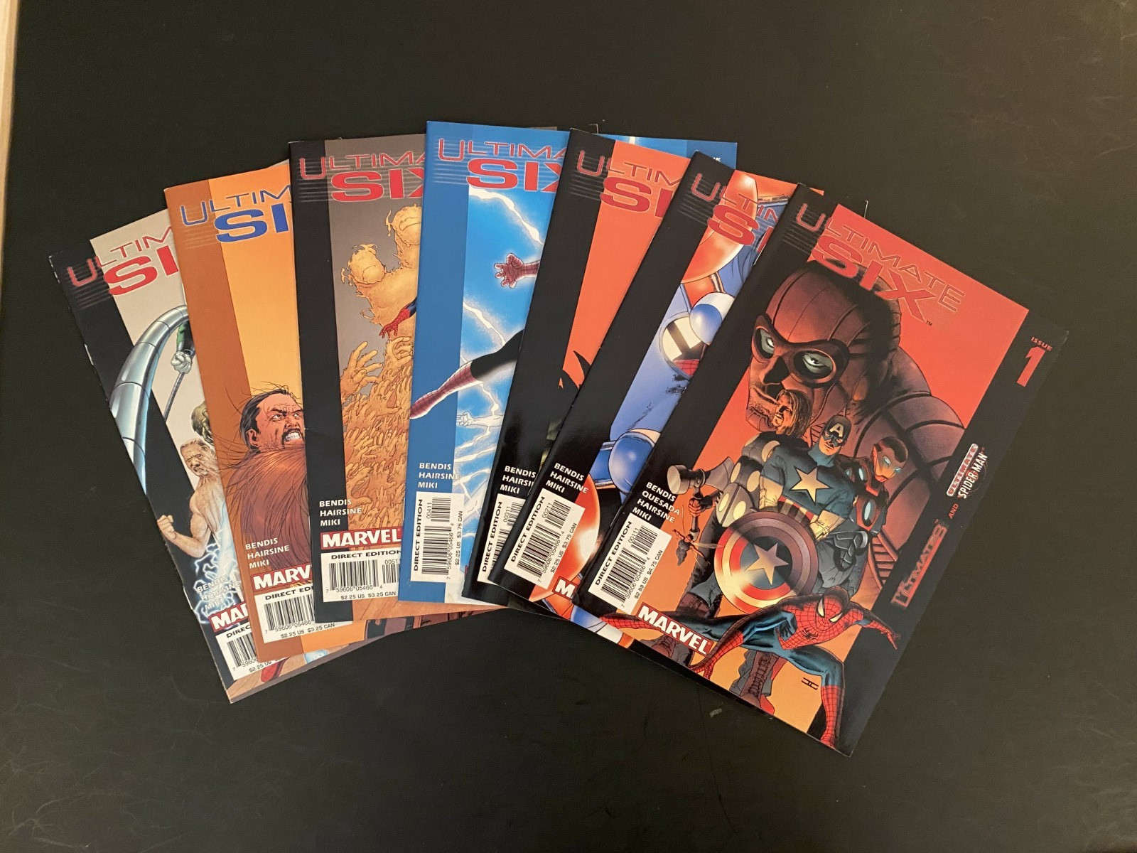 The Ultimate Spider-Man: Ultimate Six, Full set 1-7 Marvel Comics 2003