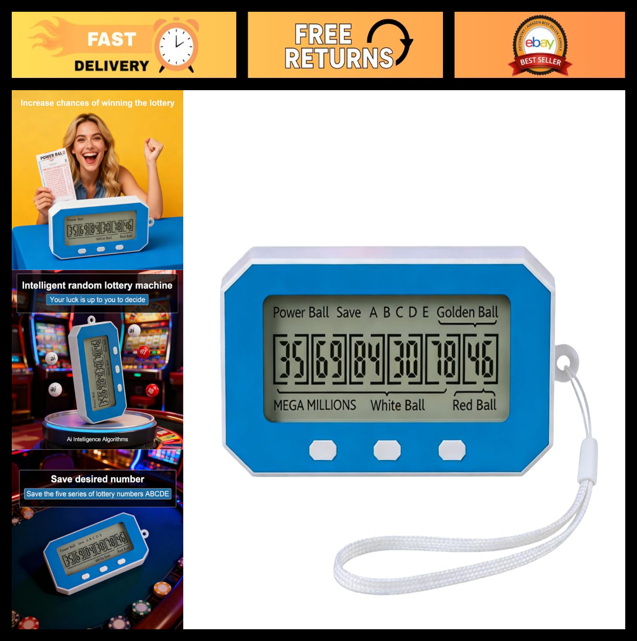 AI Lottery Number Generator & Electric Ball Machine - Instant Lottery Picker