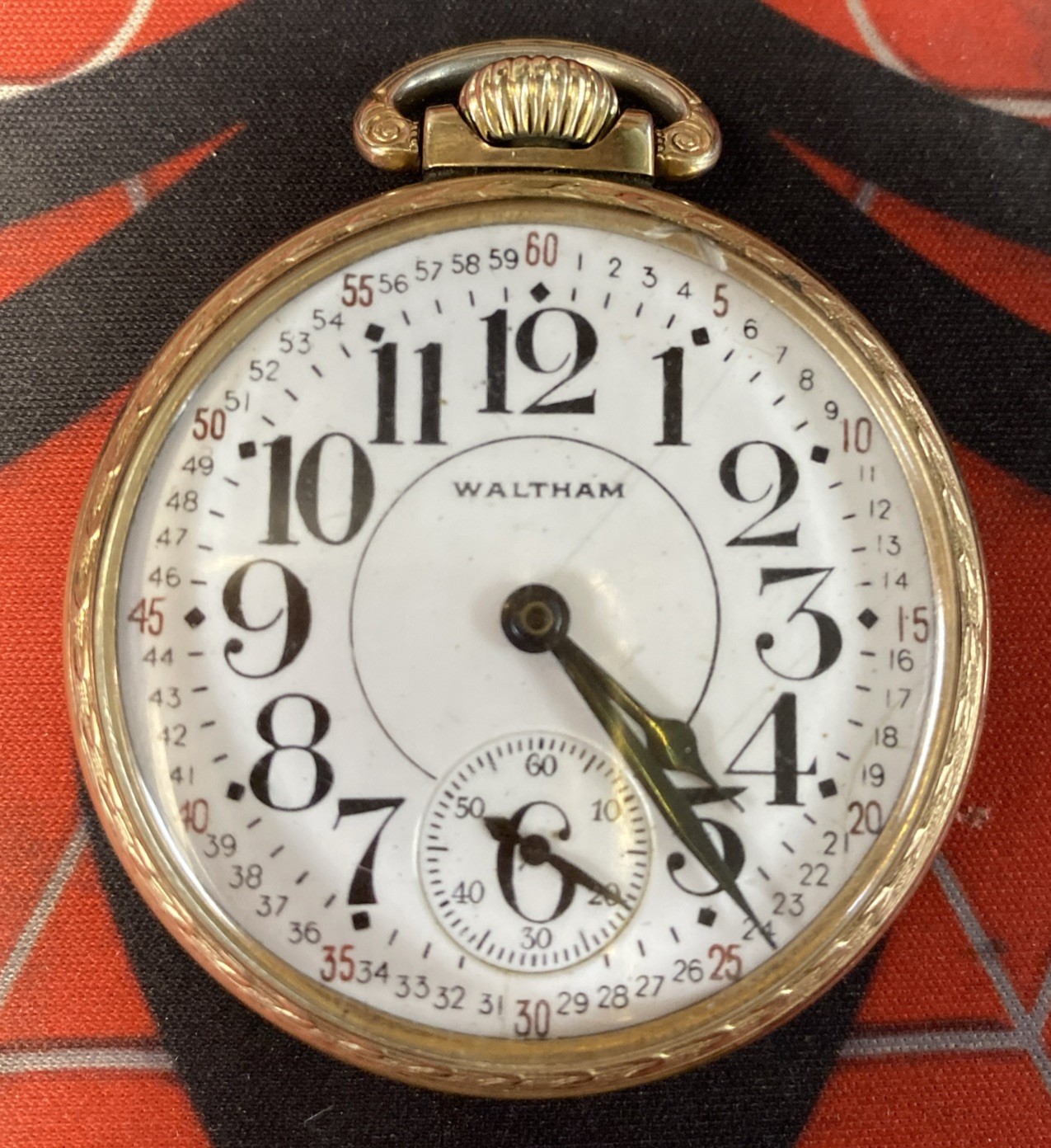 Waltham 16s 17 Jewels Pocket Watch *Running* 10k Rolled Gold