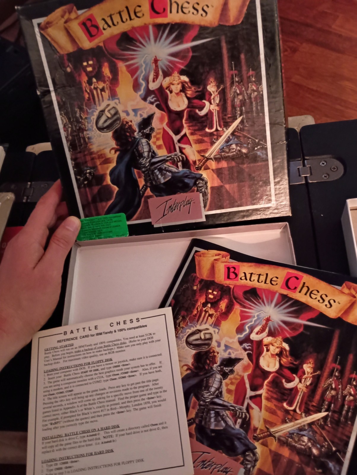 Battle Chess By Interplay PC 1988 IBM/Tandy Windows - NO GAME - BOX AND MANUAL