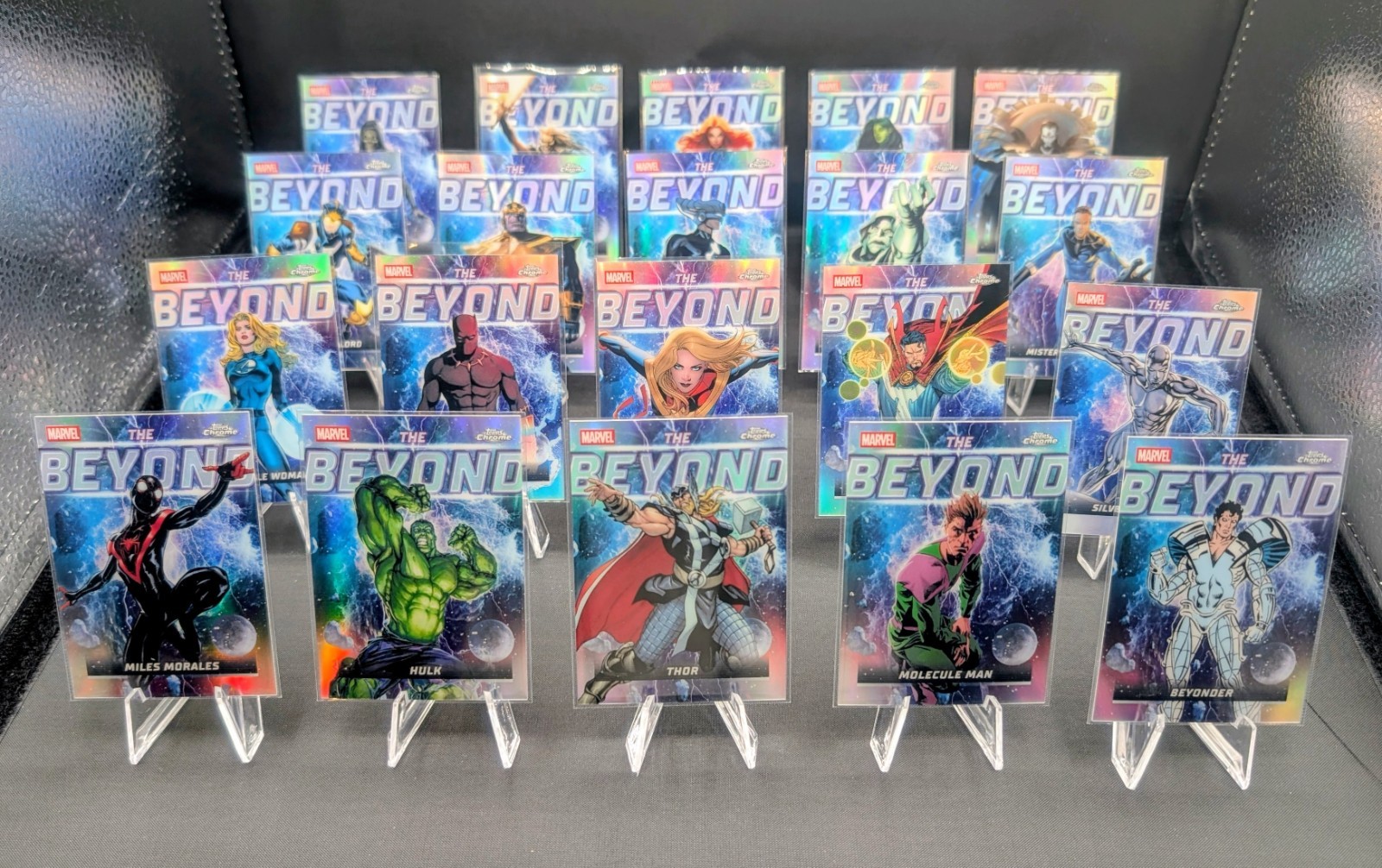2026 Topps Chrome Marvel THE BEYOND Complete Refractor Insert set TB-01 - TB-20
