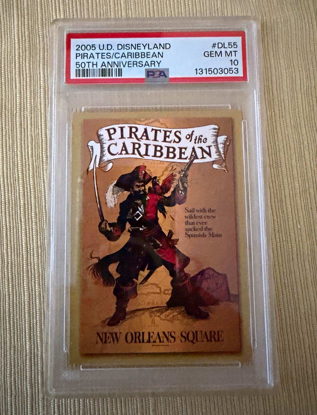 2005 Upper Deck Disneyland 50th Pirates DL-55 New Orleans Sq PSA 10