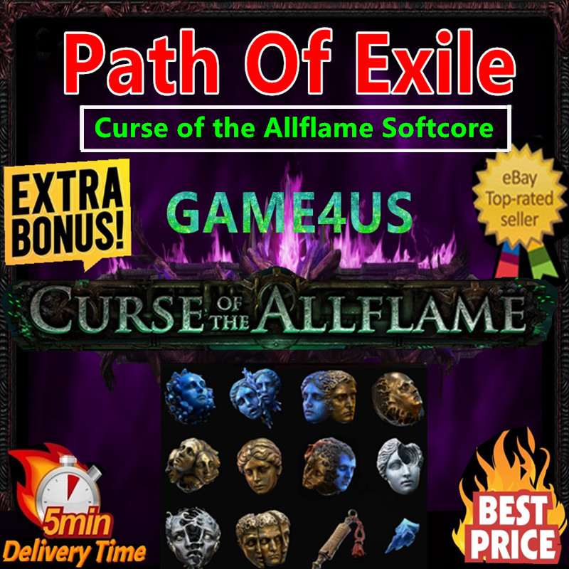 Path Of Exile Curse of the Allflame SC Currency✨POE 1 Allflame Orb👍Virtual Item