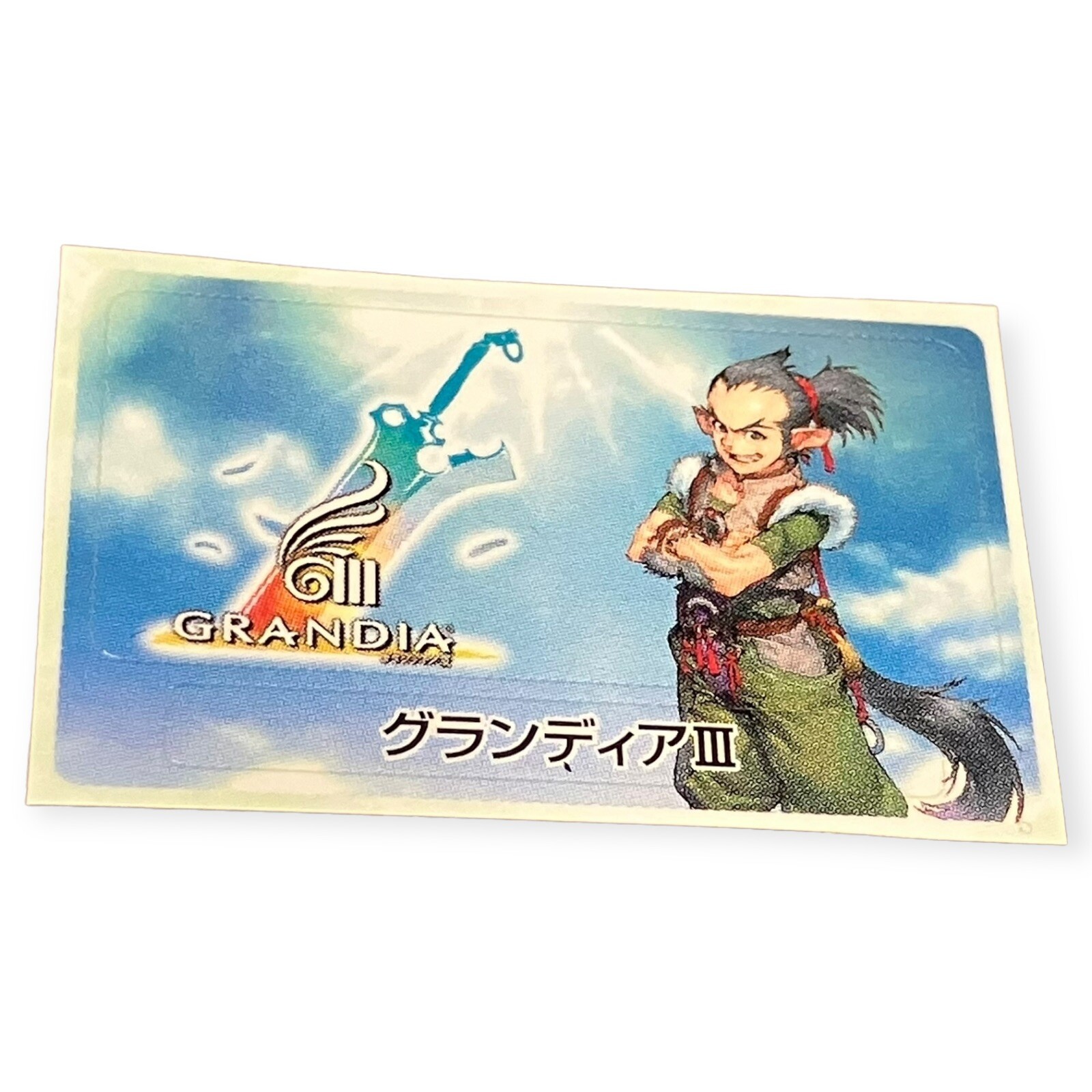Sony PlayStation 2 PS2 Grandia III 3 2005 Memory Card Sticker