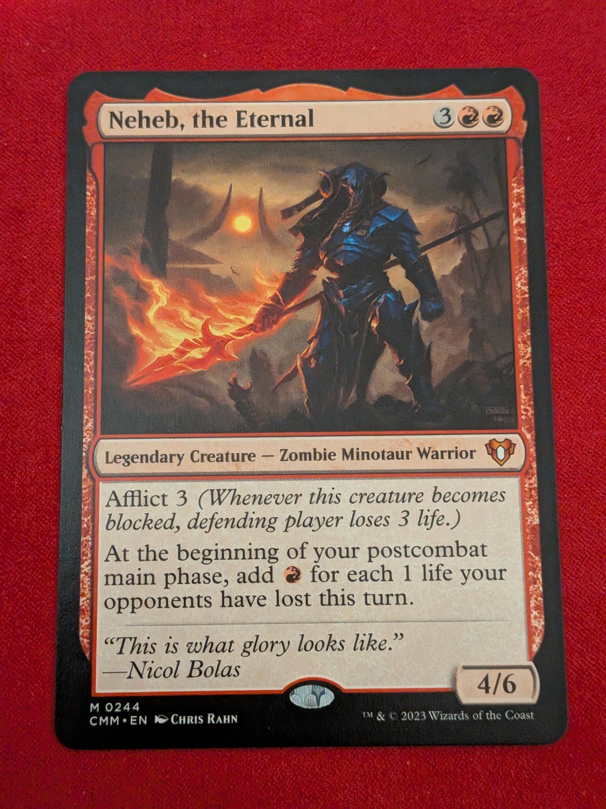 Neheb, the Eternal M NM Commander Masters MTG