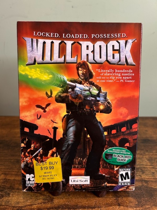 New Will Rock Locked Loaded Possessed PC CD ROM 2003 UBI Soft NTSC Small Box