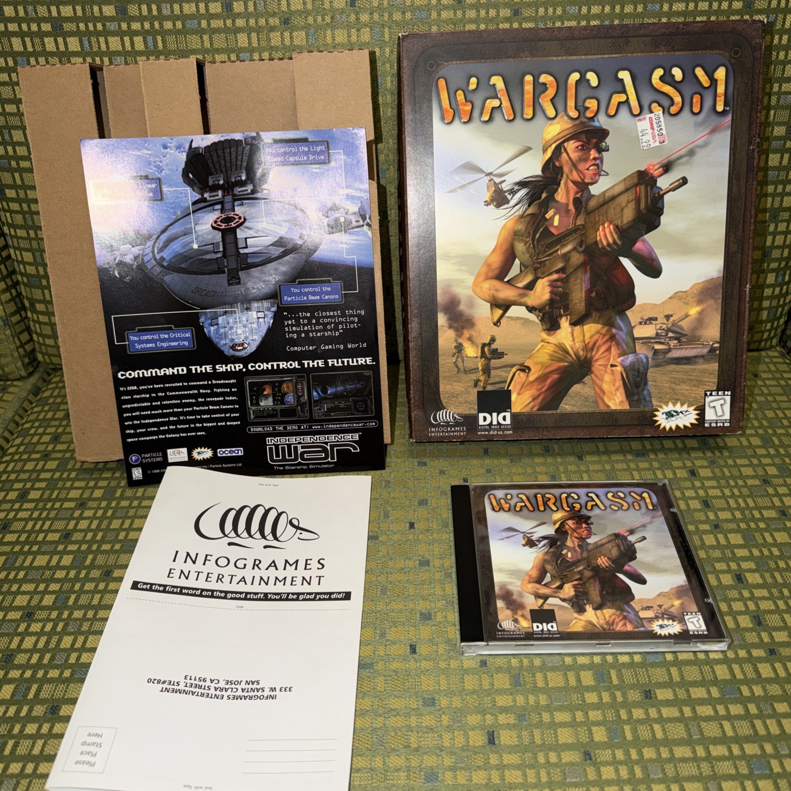 Wargasm (Windows 95 PC, Infogrames) - New - Open Box - W/Game And Manual