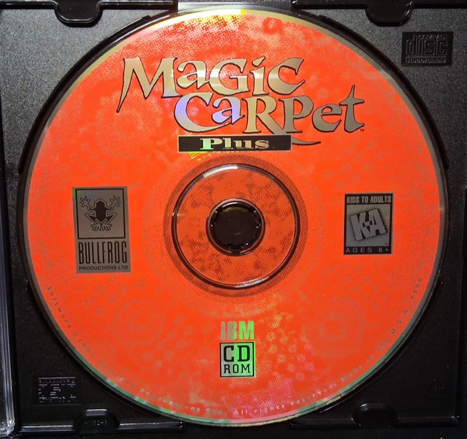Magic Carpet Plus (PC, 1995, Bullfrog) Booklet & Reference card included