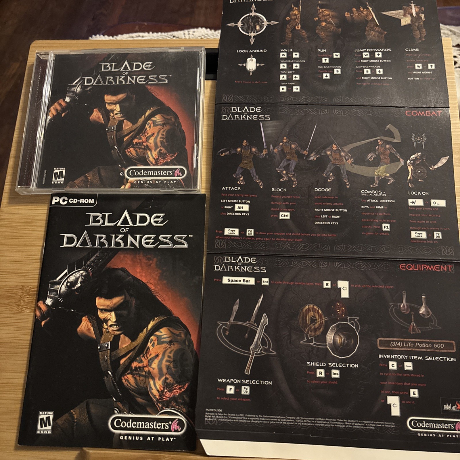 Blade of Darkness With Manual And Reference Guide 