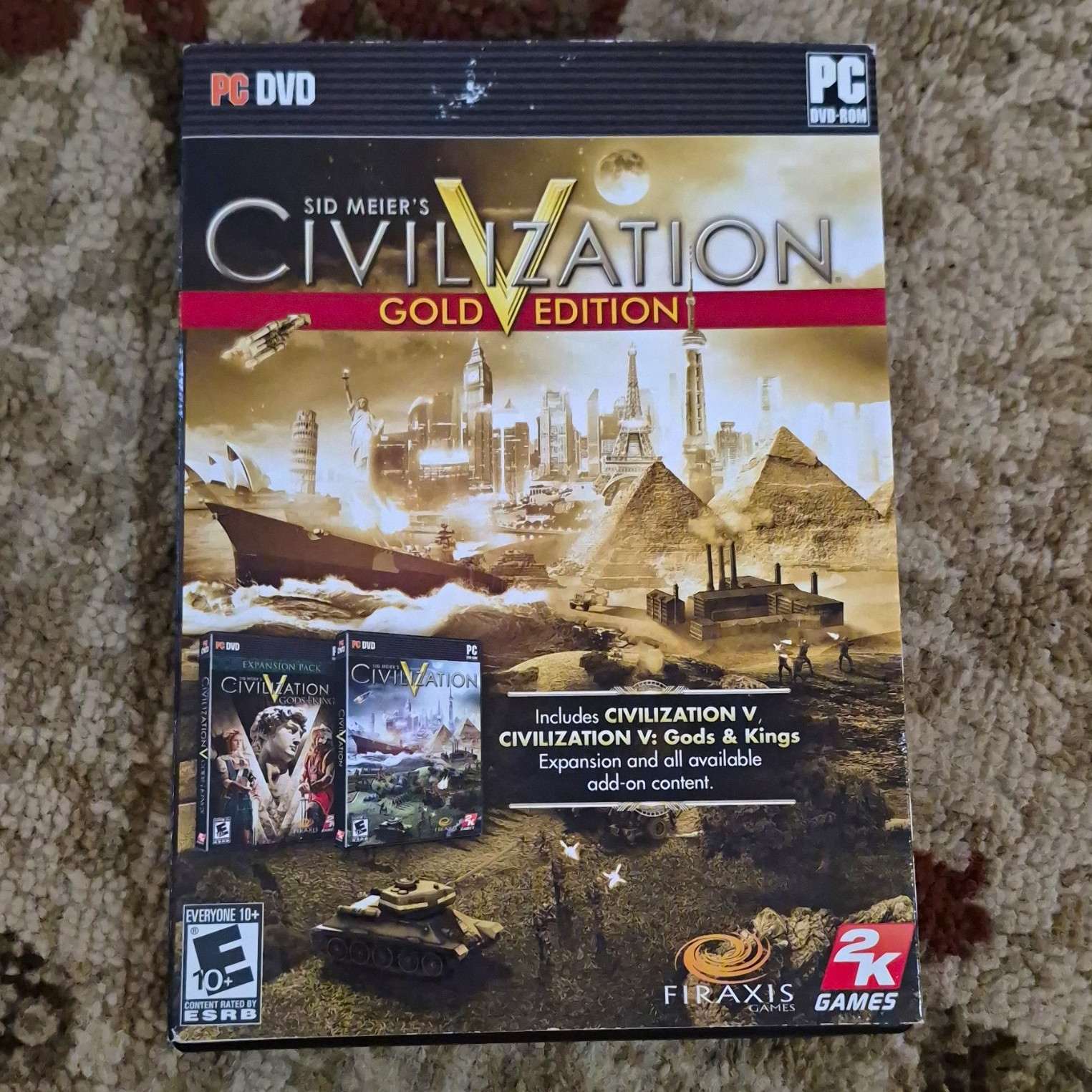 Sid Meier's Civilization V Gold Edition PC DVD-ROM Strategy Game E10+ (2010)