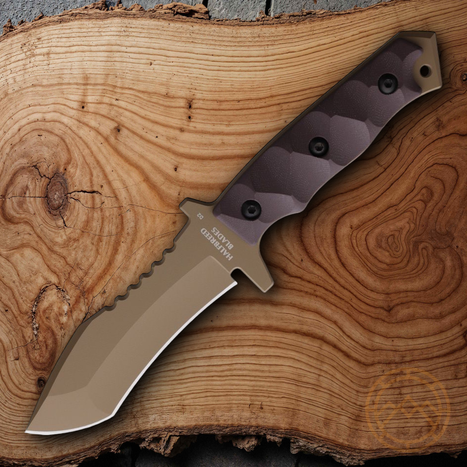 Halfbreed Blades Medium Clearance Fixed Knife 4.5 Premium Steel Blade G10 Handle