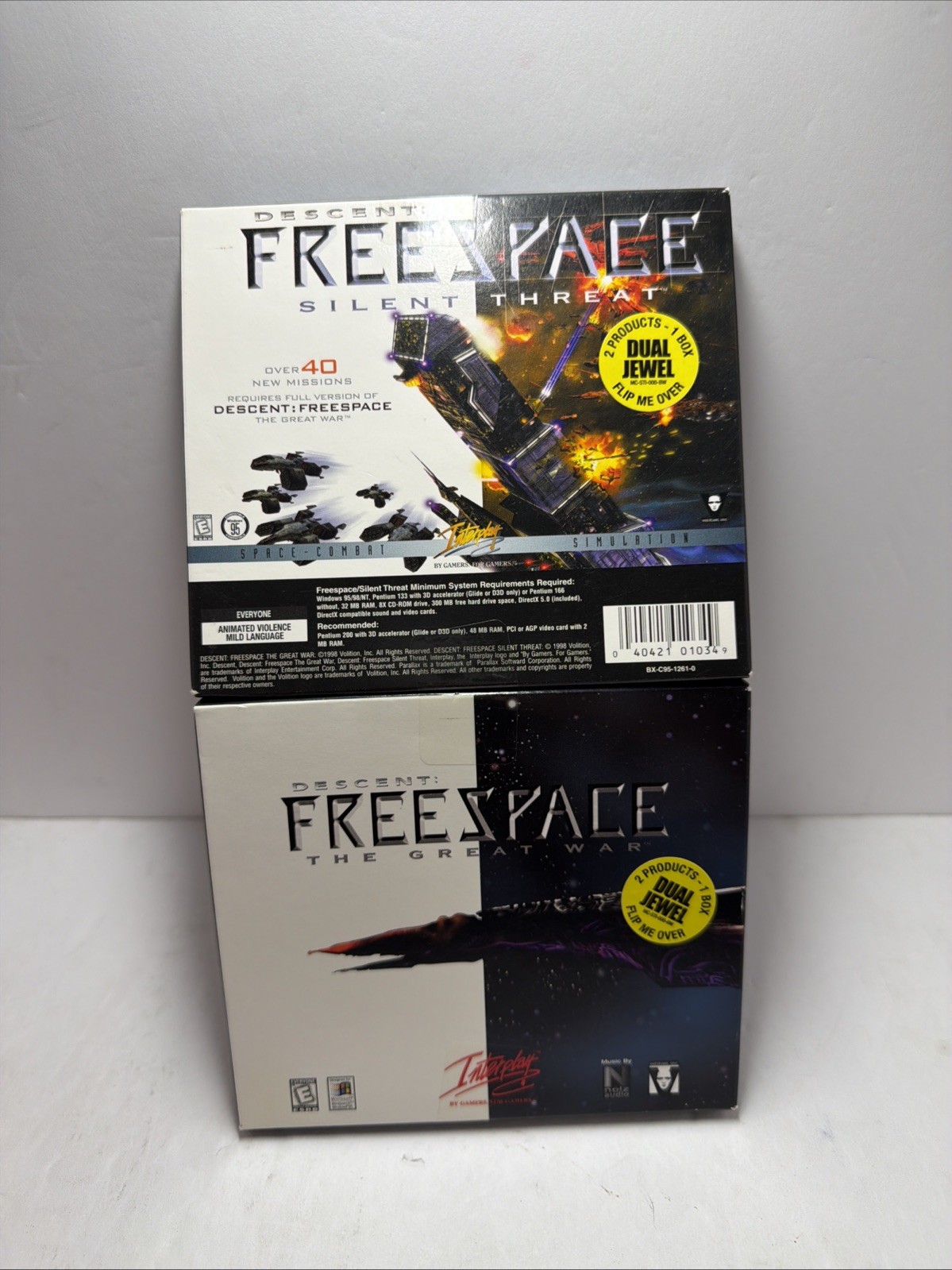 Descent FreeSpace The Great War + Silent Threat Expansion Pack PC\CD Windows 95