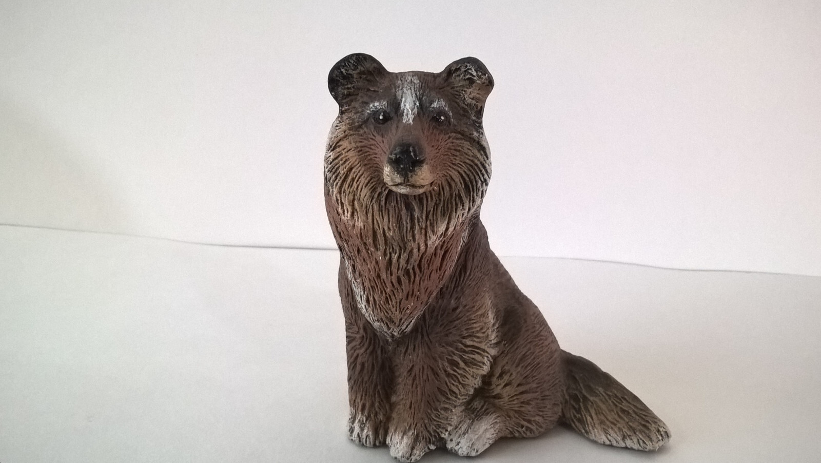 Nowells Inc Collie Dog Figurine Vintage 1991 Sand Cast Resin 3.5\