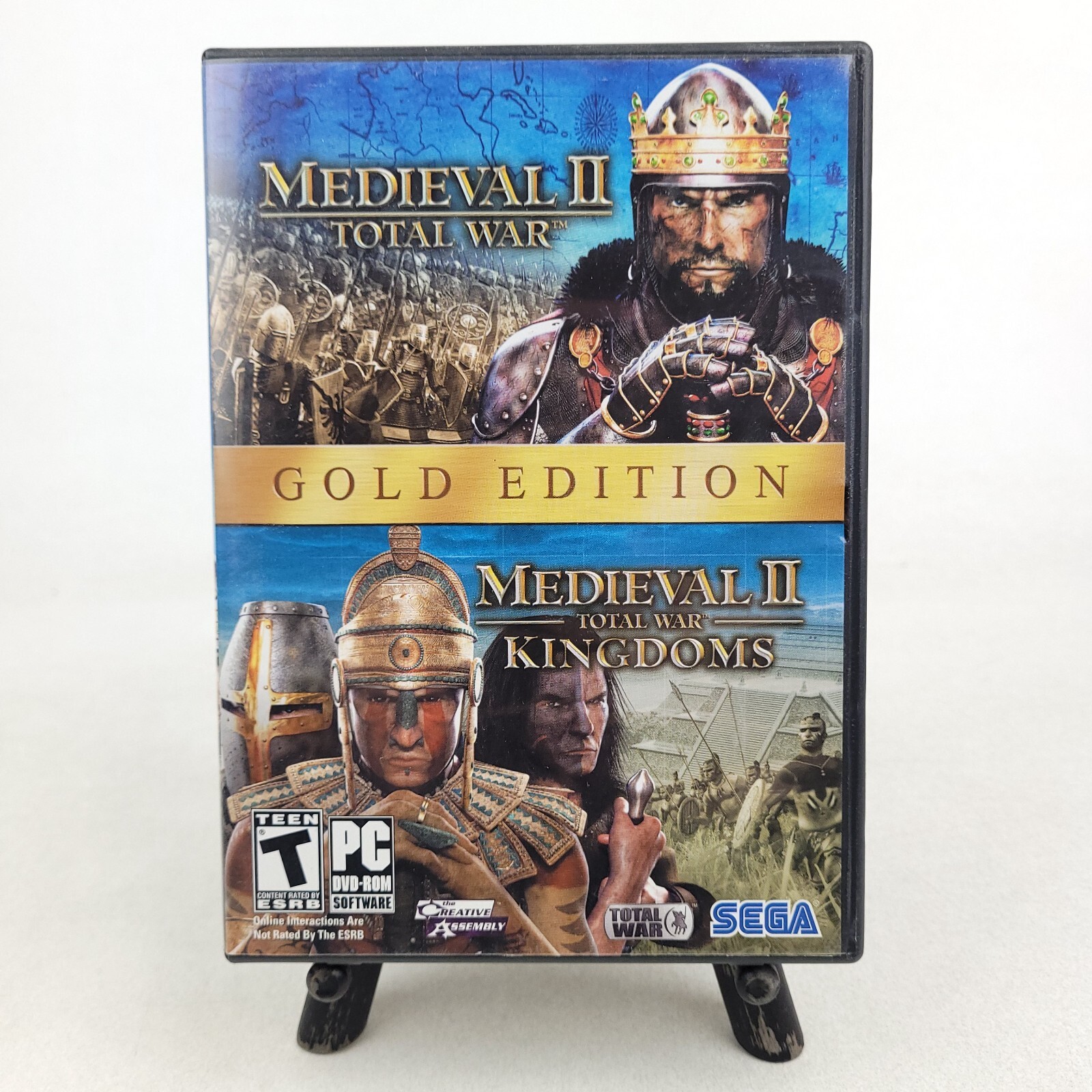 Medieval II: Total War & Kingdoms Expansion Gold Edition CIB w/ Manuals PC 2008