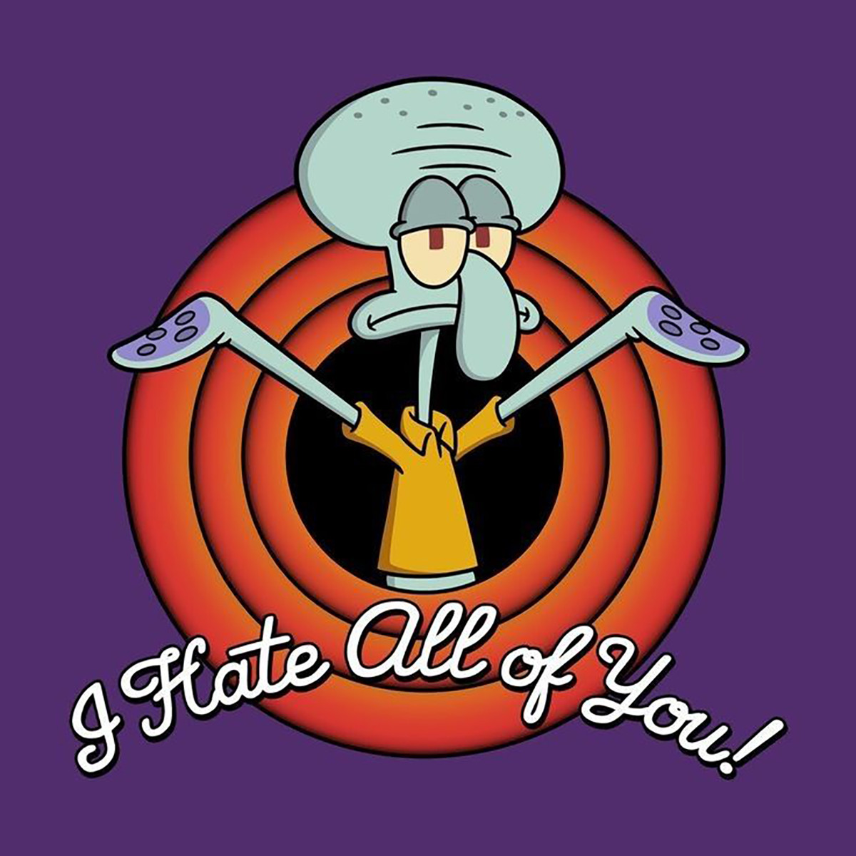 Squidward Spongebob Funny High Quality Metal Fridge Magnet 4 x4 1293