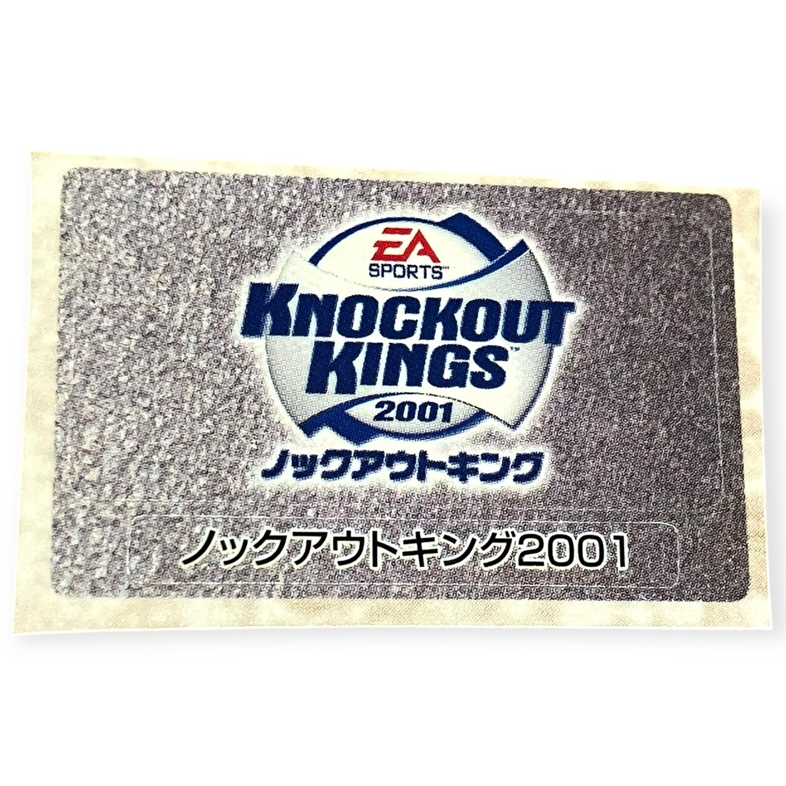 Sony Playstation 2 PS2 EA Sports Knockout Kings 2001 Rare Memory Card Sticker