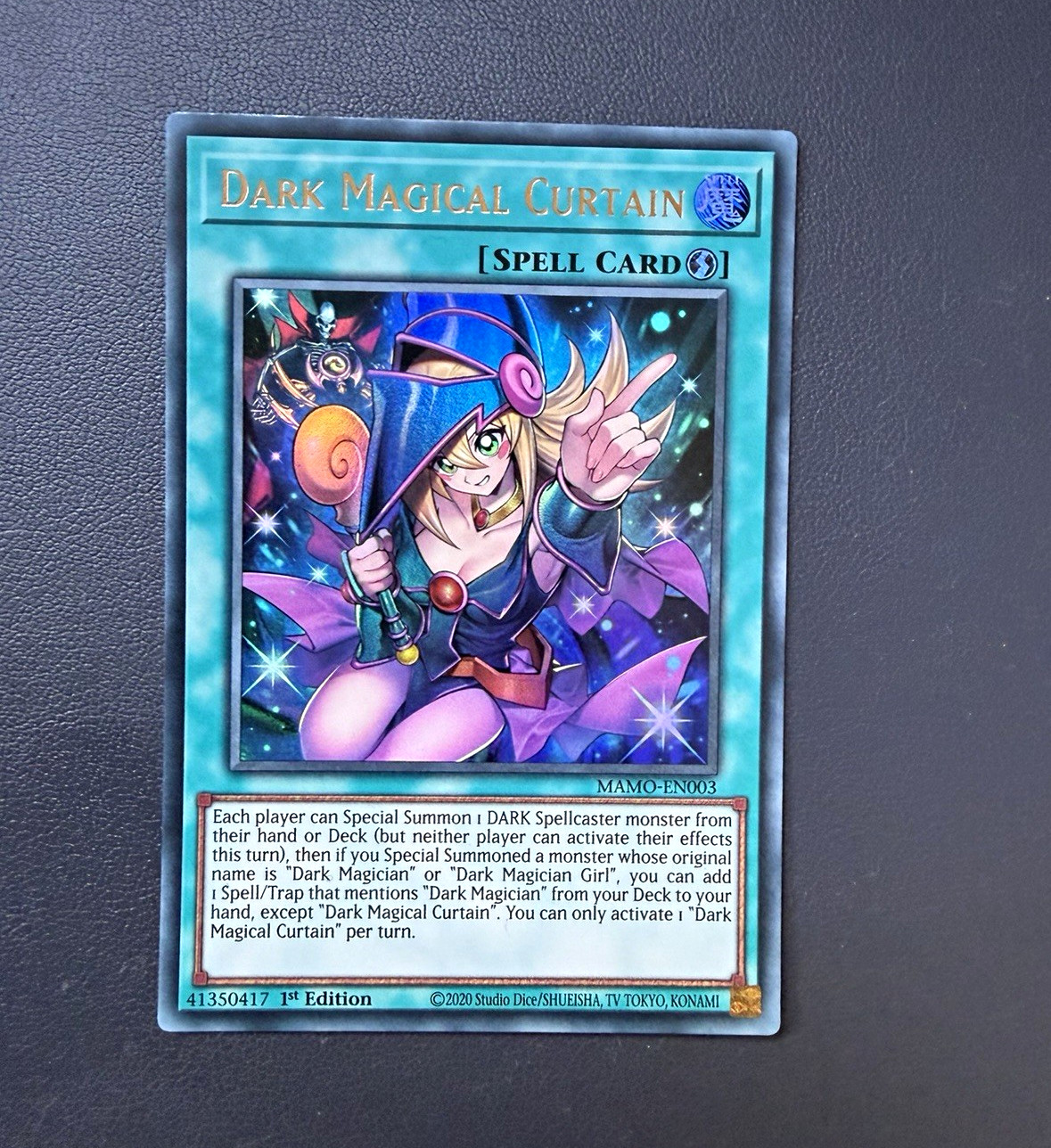 Yu-Gi-Oh Dark Magical Curtain MAMO-EN003 Super Rare 1st Ed Spell