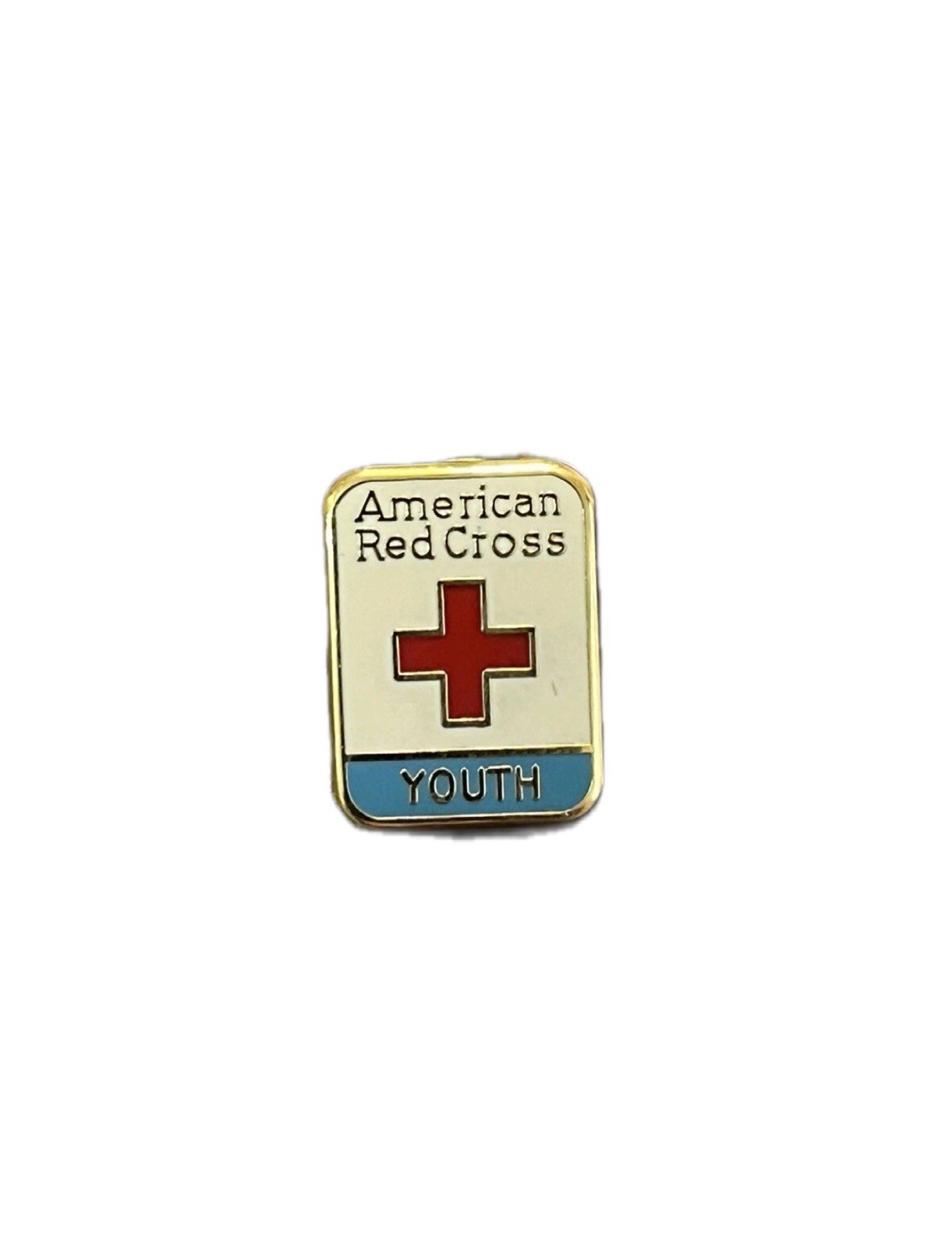 Vintage 80’s American Red Cross Red Cross Youth Pin - Small Square