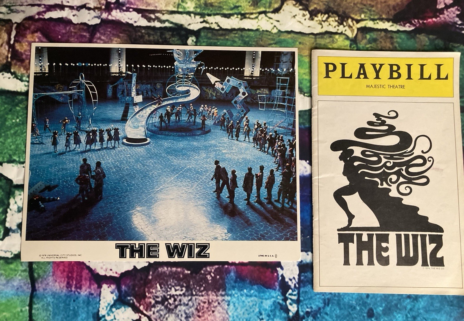 THE WIZ Diana Ross Michael Jackson PROMO Photo 1975 Stephanie Mills OBC Playbill