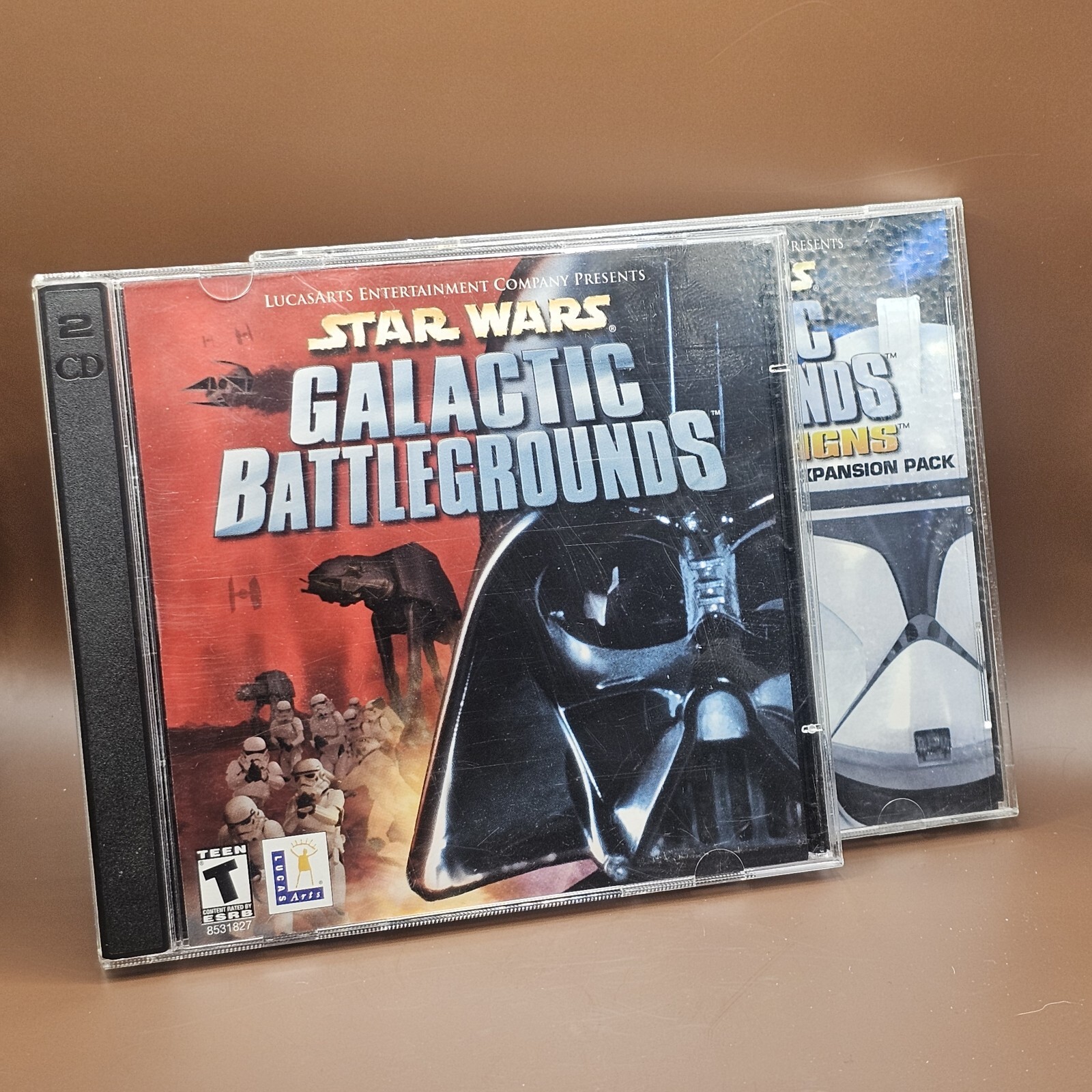 Star Wars: Galactic Battlegrounds AND Clone Campaigns Expansion PC Game Set