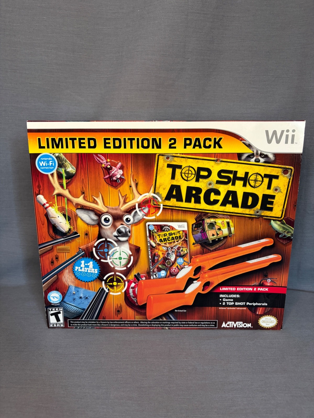 Top Shot Arcade Wii Limited Edition 2 Pack 2011 New In Box Rare