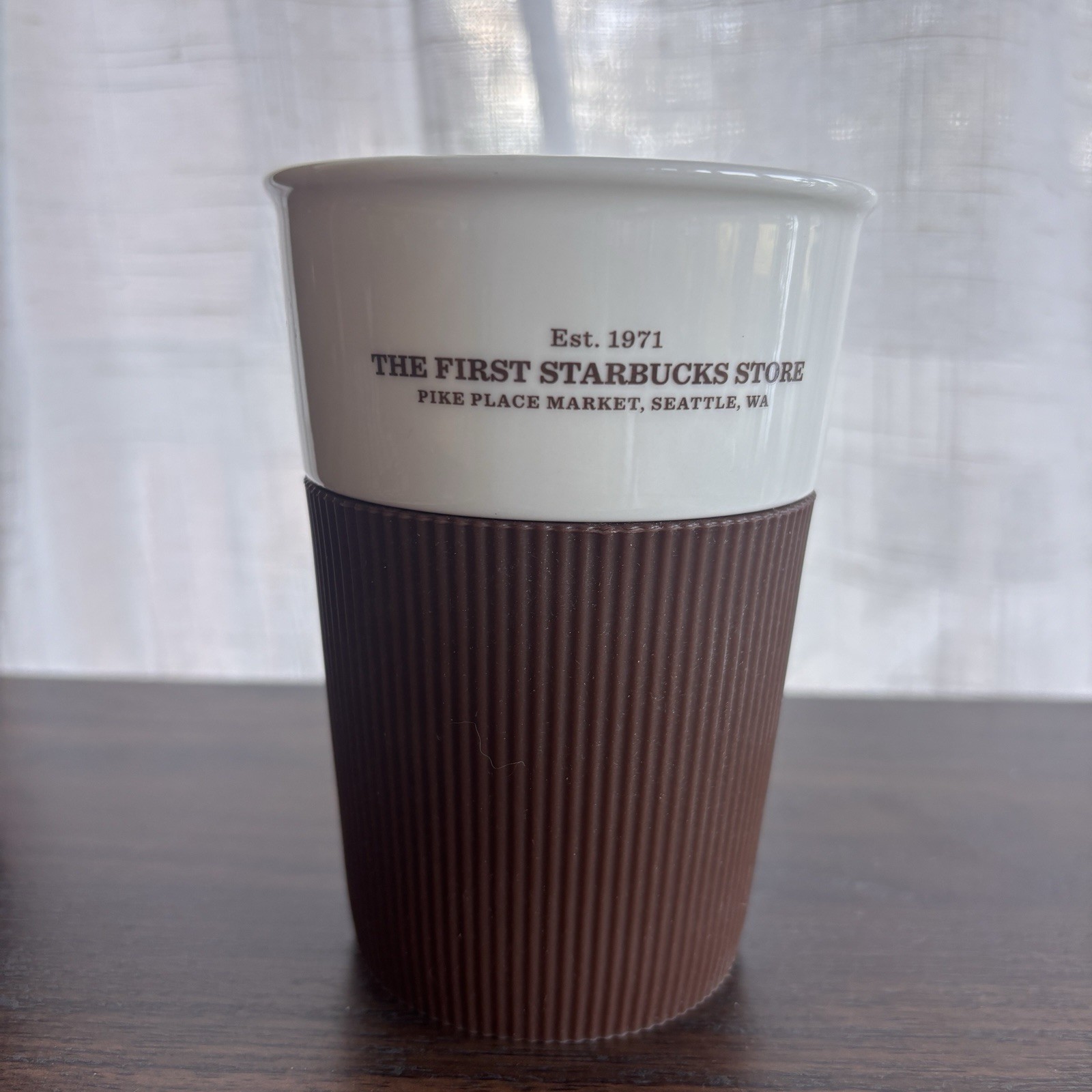 Starbucks Coffee Travel Cup To Go 8 oz RARE 1971 First Starbucks