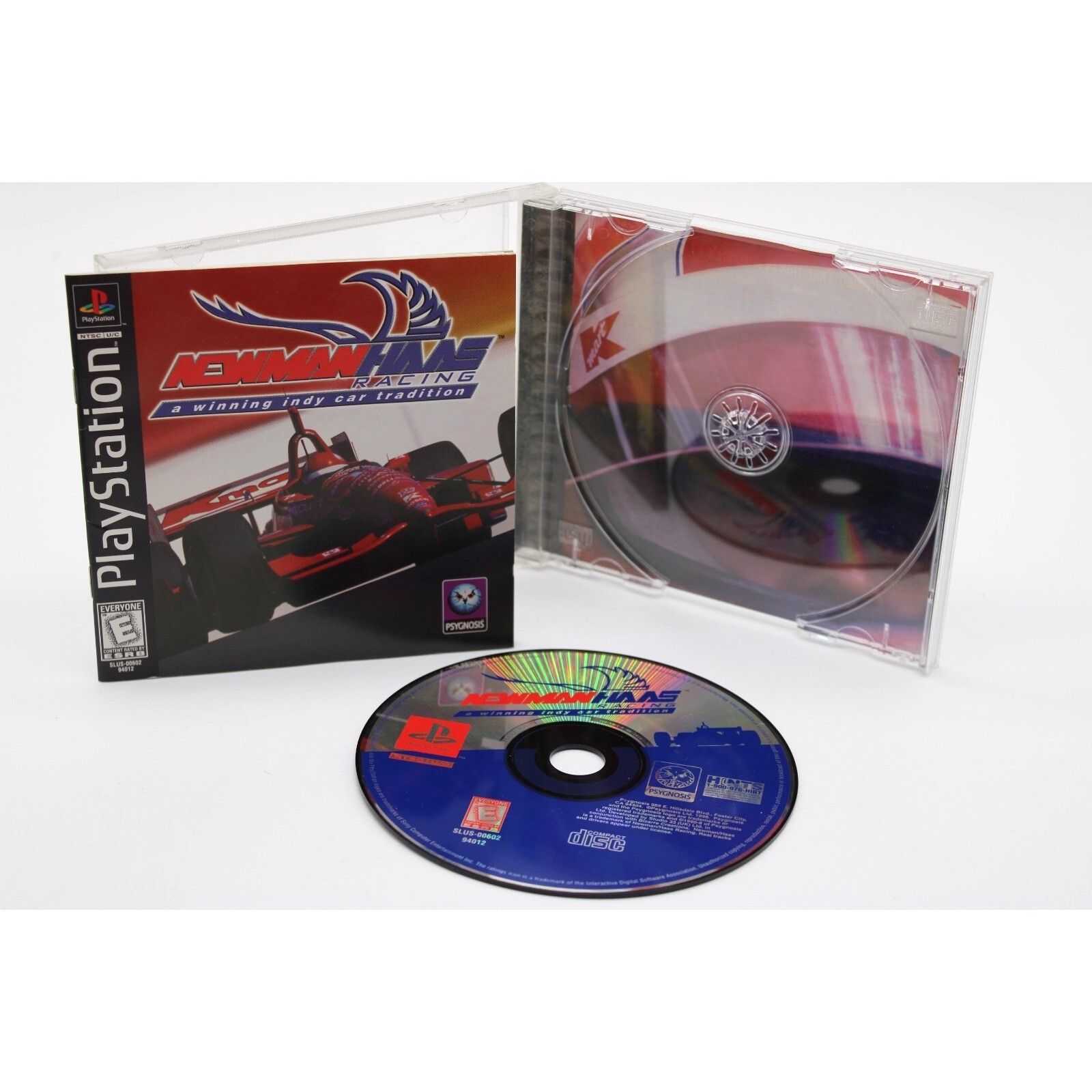 Newman Haas Racing PS1 PlayStation 1 PSX 1998 Manual + Reg Card Complete