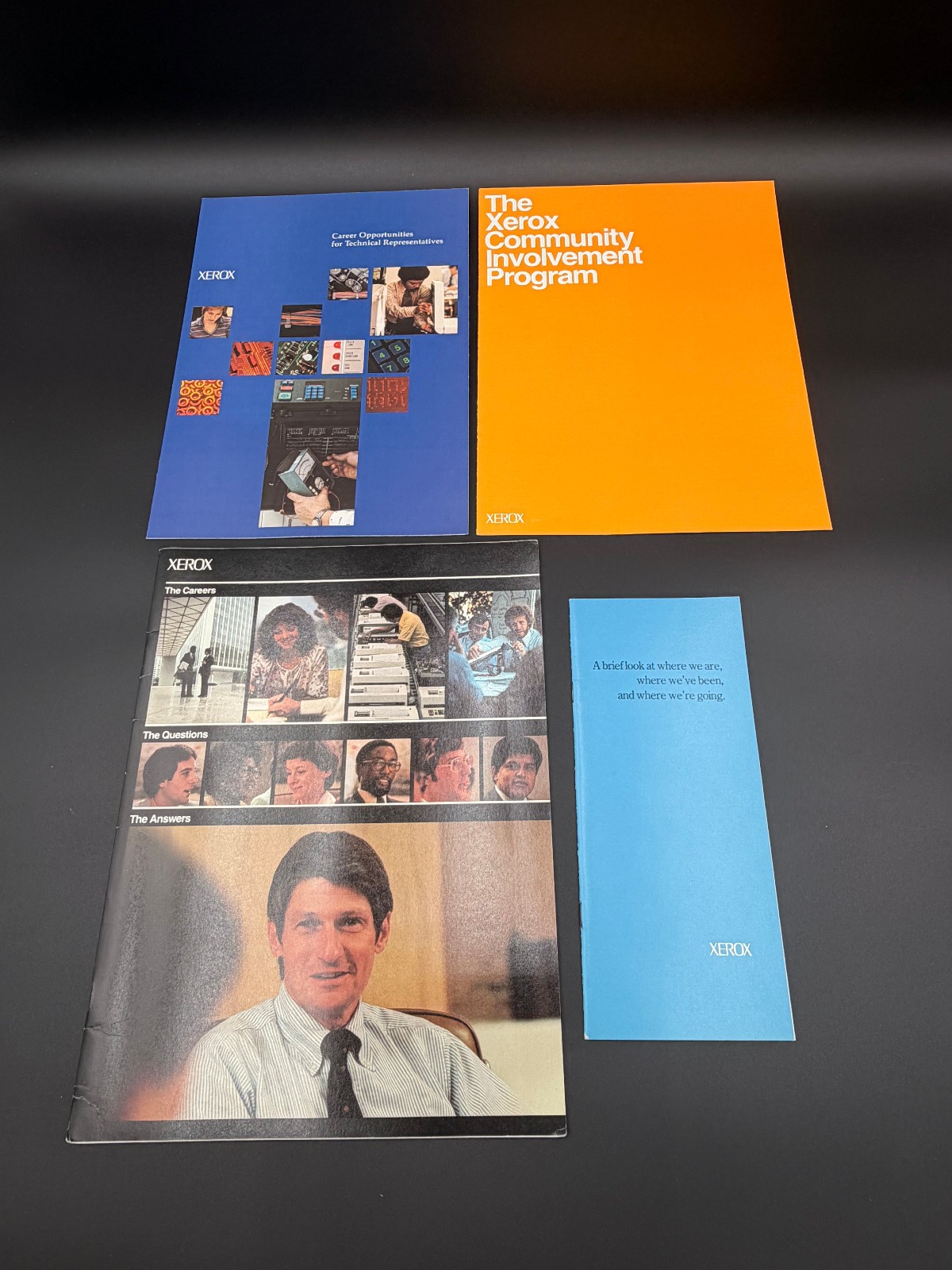 Vintage 1980s Xerox Career Pamphlets History Of Company Community Involvement