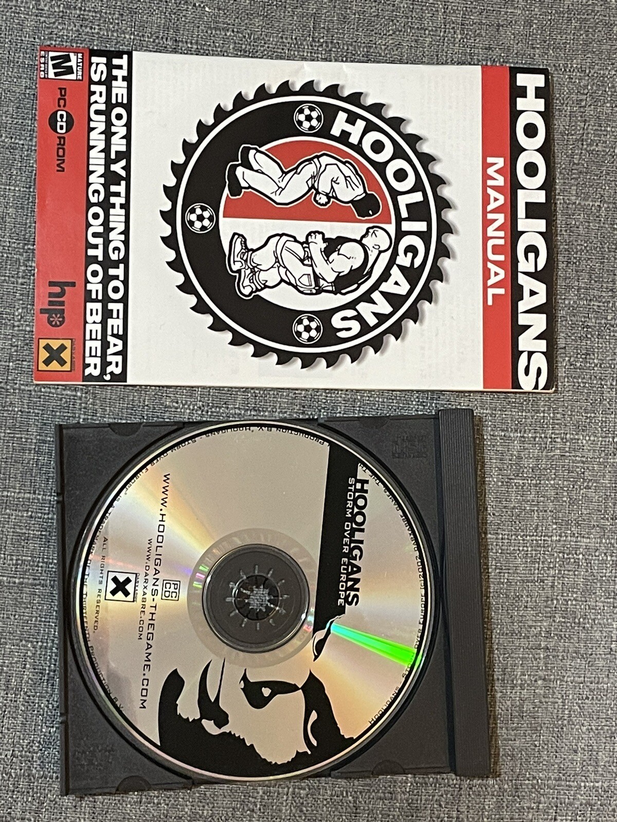 Hooligans: Storm Over Europe (PC, 2002) No Box But Has Instructions