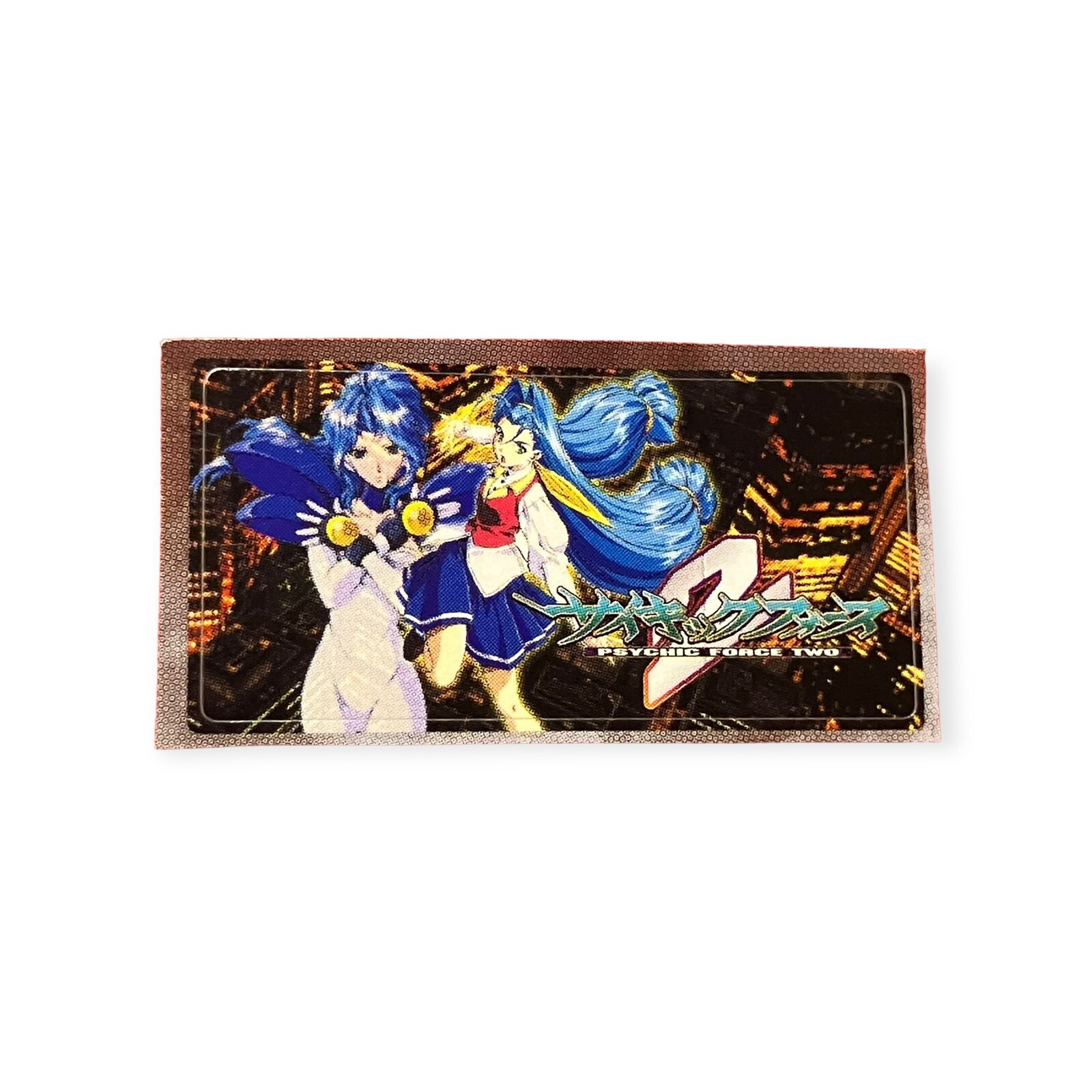 Sony PlayStation 1 PS1 Psychic Force 2 Vintage Memory Card Sticker
