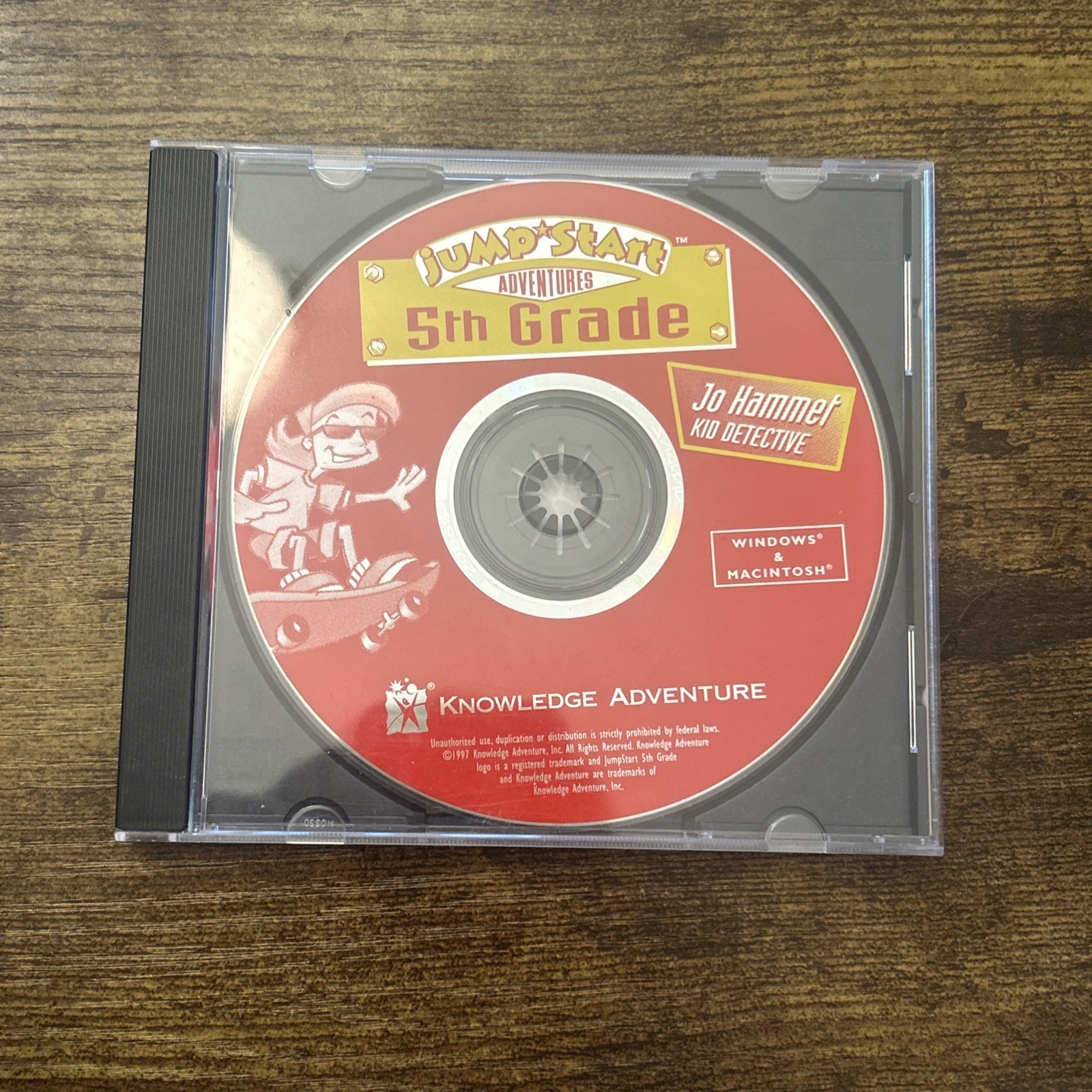 JumpStart Adventures 5th Grade (PC/Mac, 1997) Ages 9-11 Pre-owned