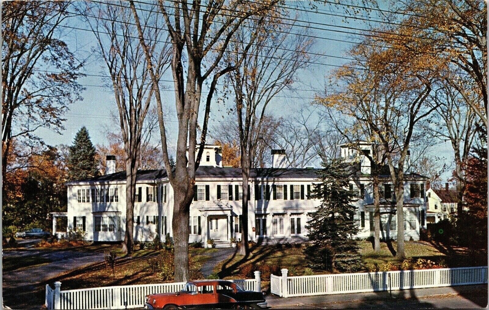 Street View Governors Blaine House Augusta Maine ME Antique Car Postcard Unused
