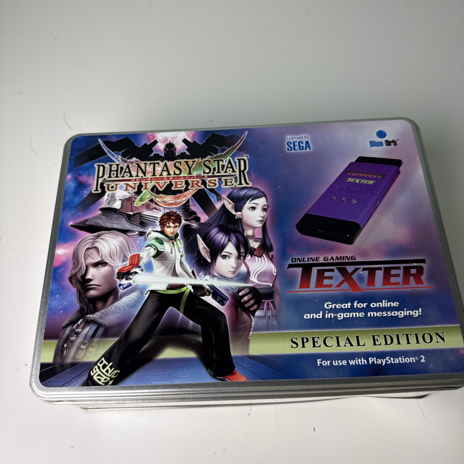 SEGA Phantasy Star Universe PS2 Role Playing Online Special Edition Tin Texter