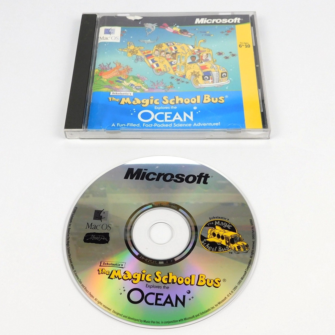 The Magic School Bus Explores the Ocean Mac OS CD-ROM Microsoft Scholastic