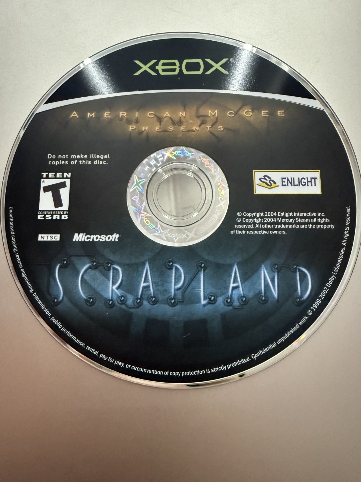 American McGee Presents Scrapland (Xbox) DISC ONLY NO TRACKING (#2679)
