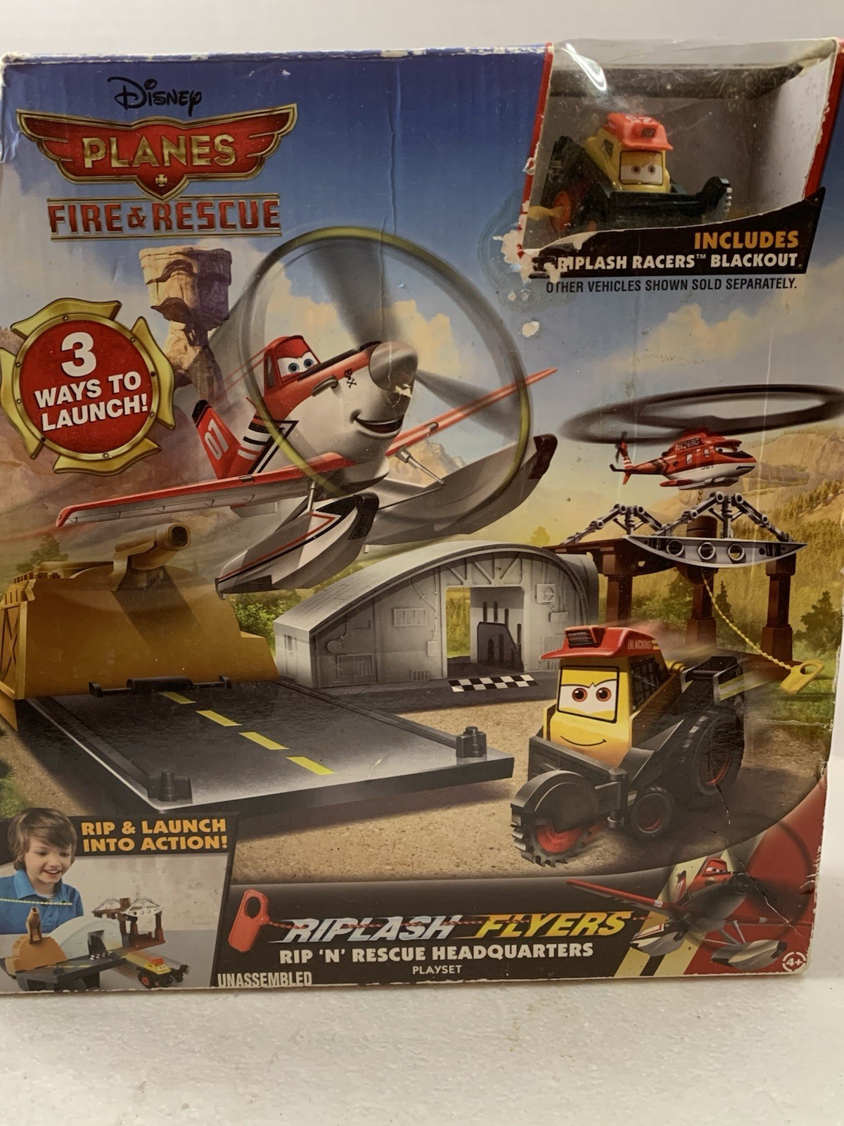Disney Planes Fire & Rescue Riplash Racers Blackout Play Set - New  s