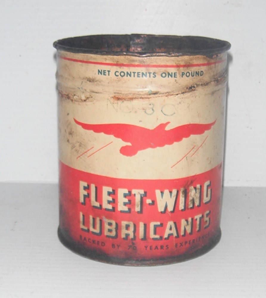 Vintage Fleet - Wing Lubricants Empty One Pound Can
