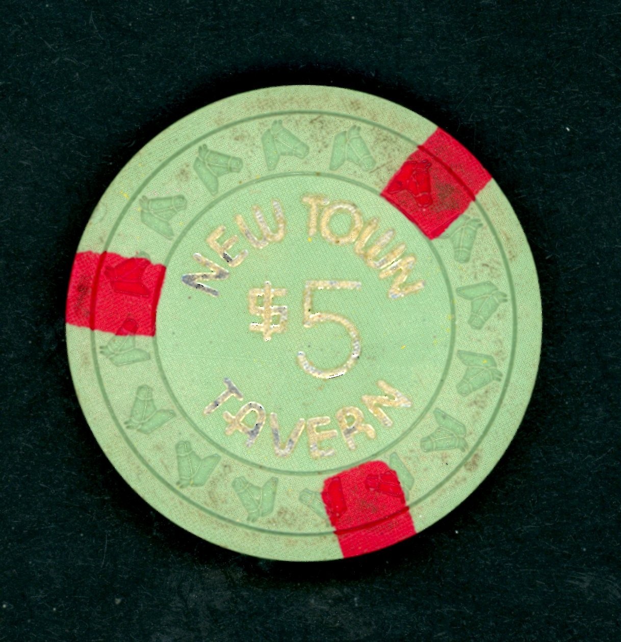 XXRARE $5.00 New Town Tavern Las Vegas, Nevada Casino Chip