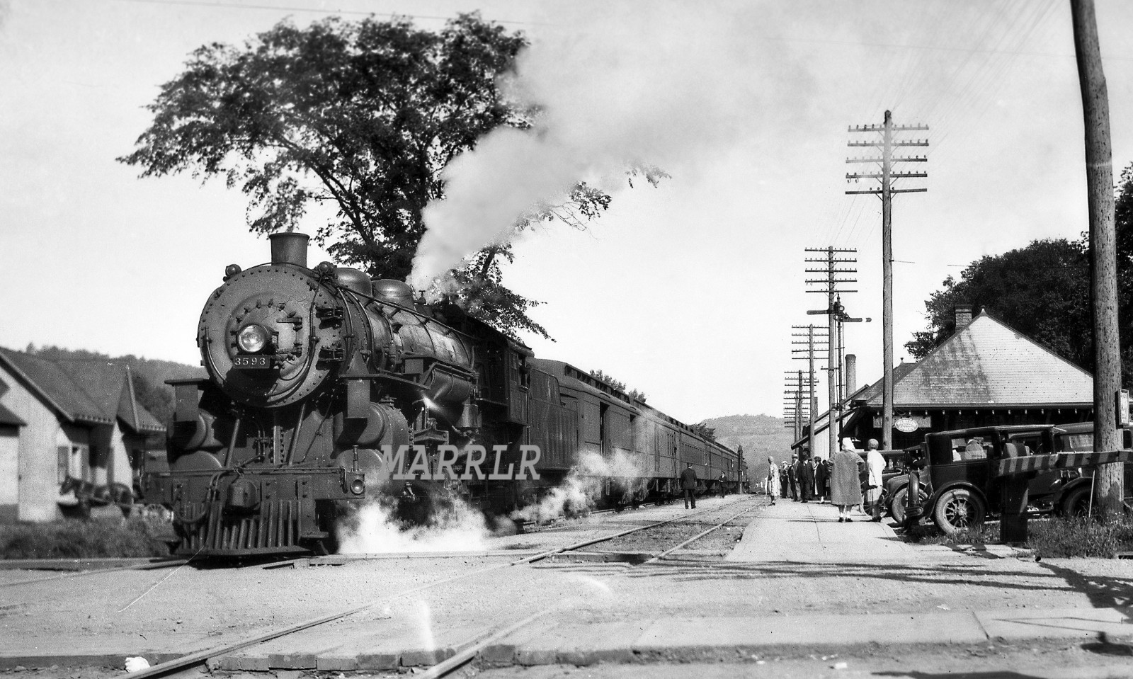 RR Photo-NEW YORK CENTRAL NYC 3593 Action at Millerton NY  9/6/1927